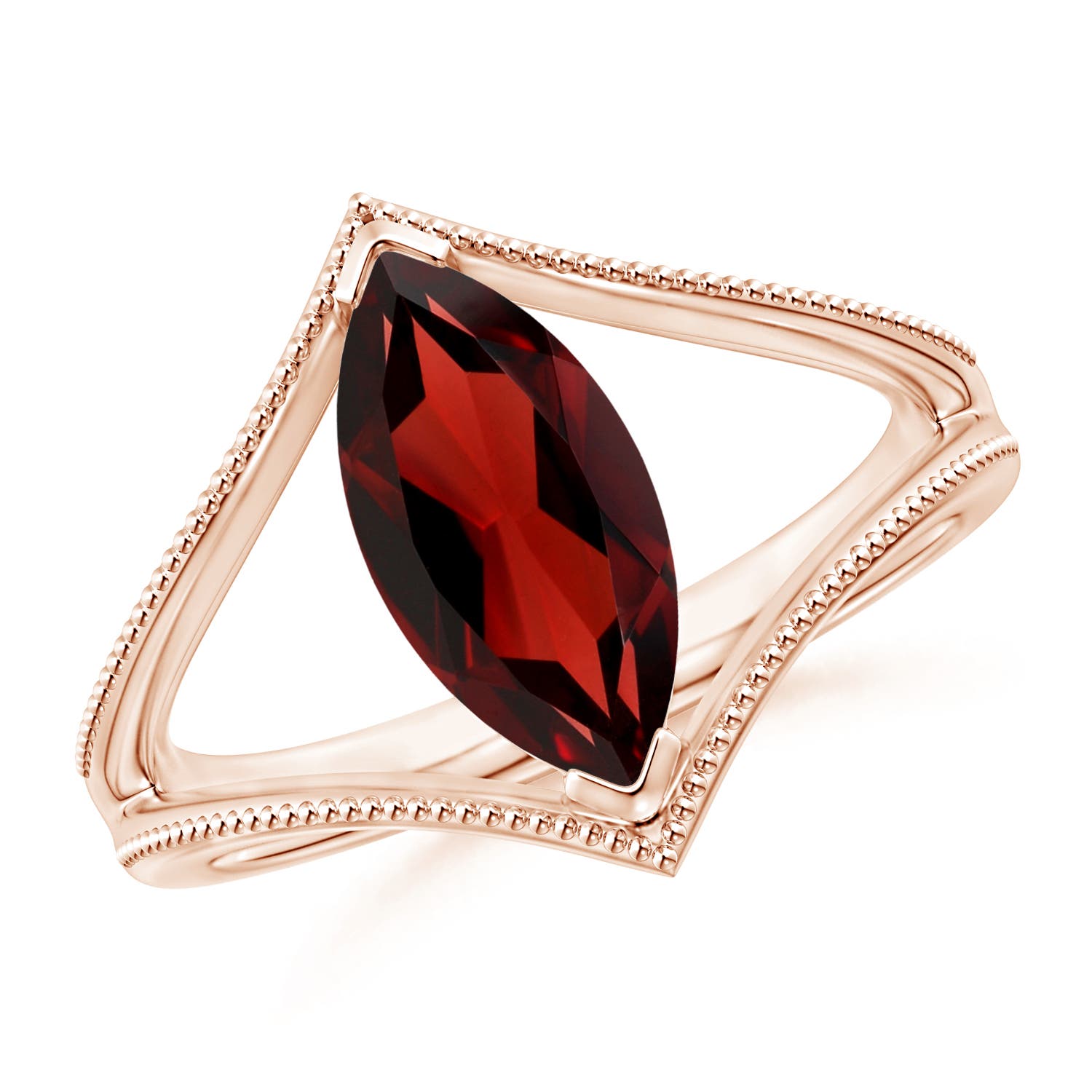 AAA - Garnet / 1.85 CT / 14 KT Rose Gold