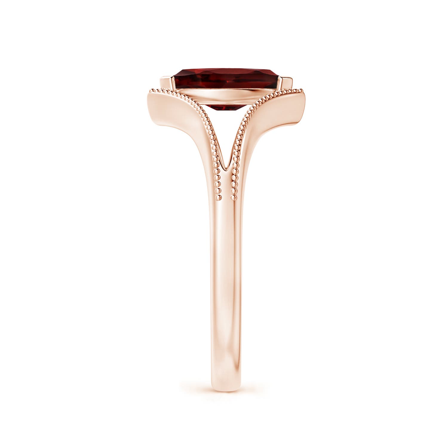 AA - Garnet / 0.6 CT / 14 KT Rose Gold