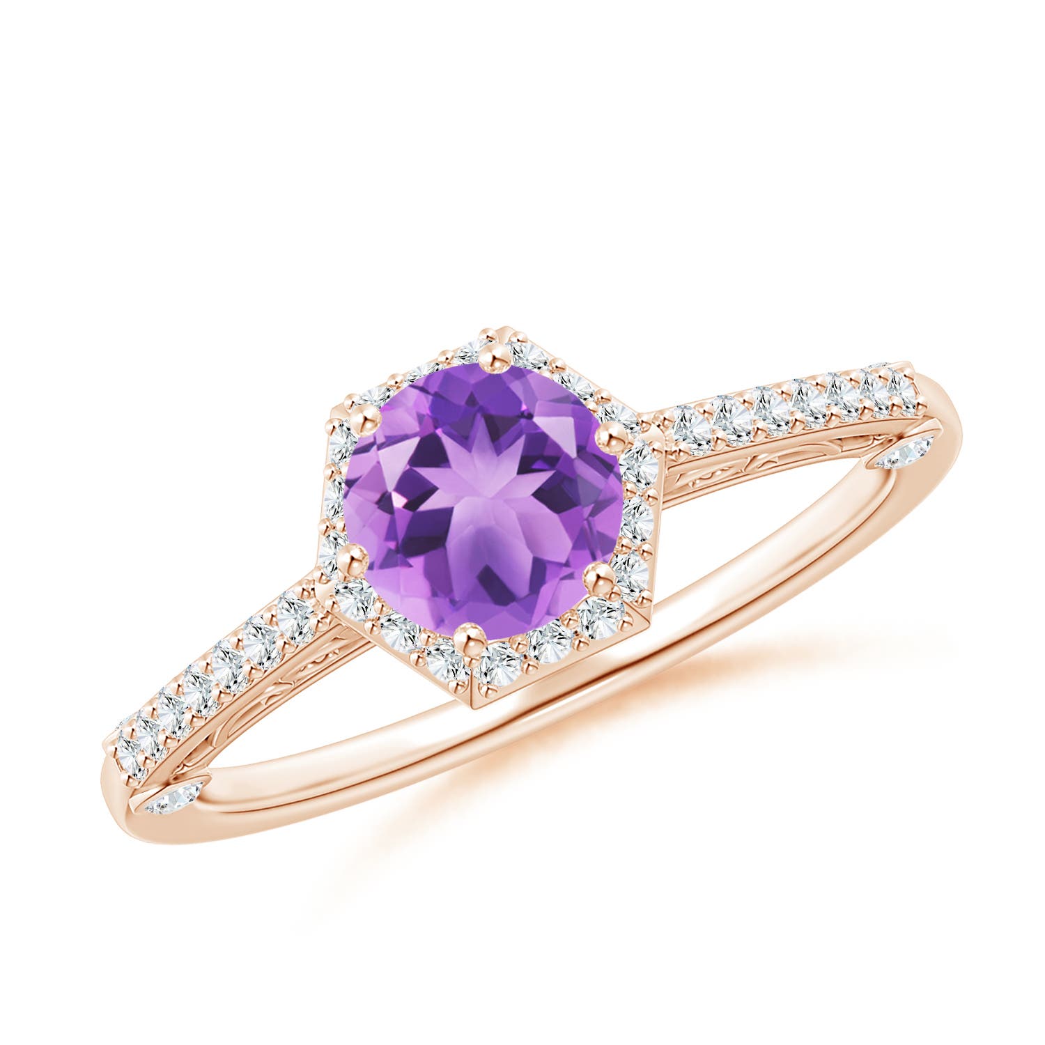 A - Amethyst / 1.08 CT / 14 KT Rose Gold