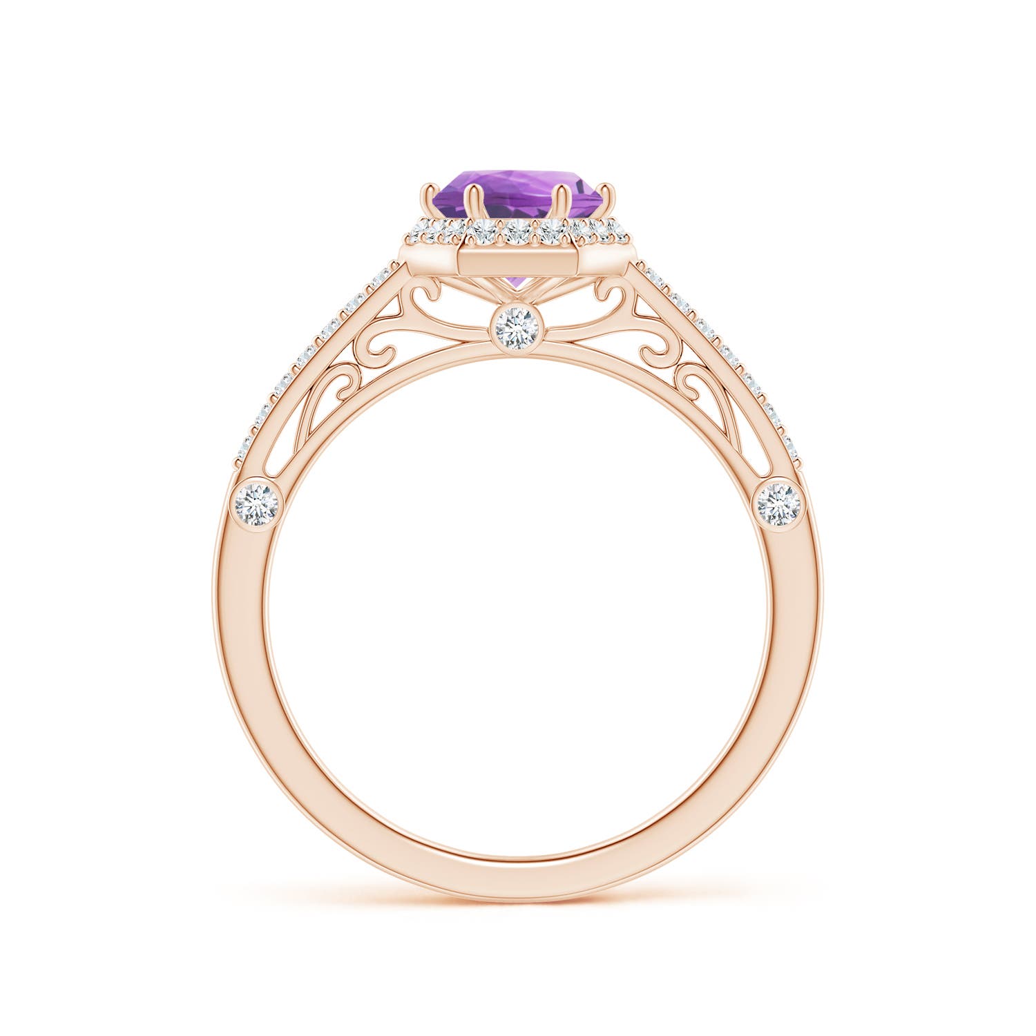 A - Amethyst / 1.08 CT / 14 KT Rose Gold