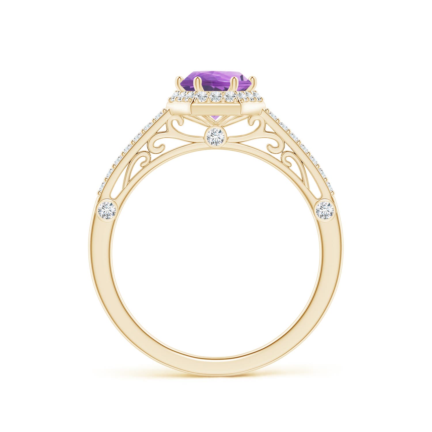 A - Amethyst / 1.08 CT / 14 KT Yellow Gold