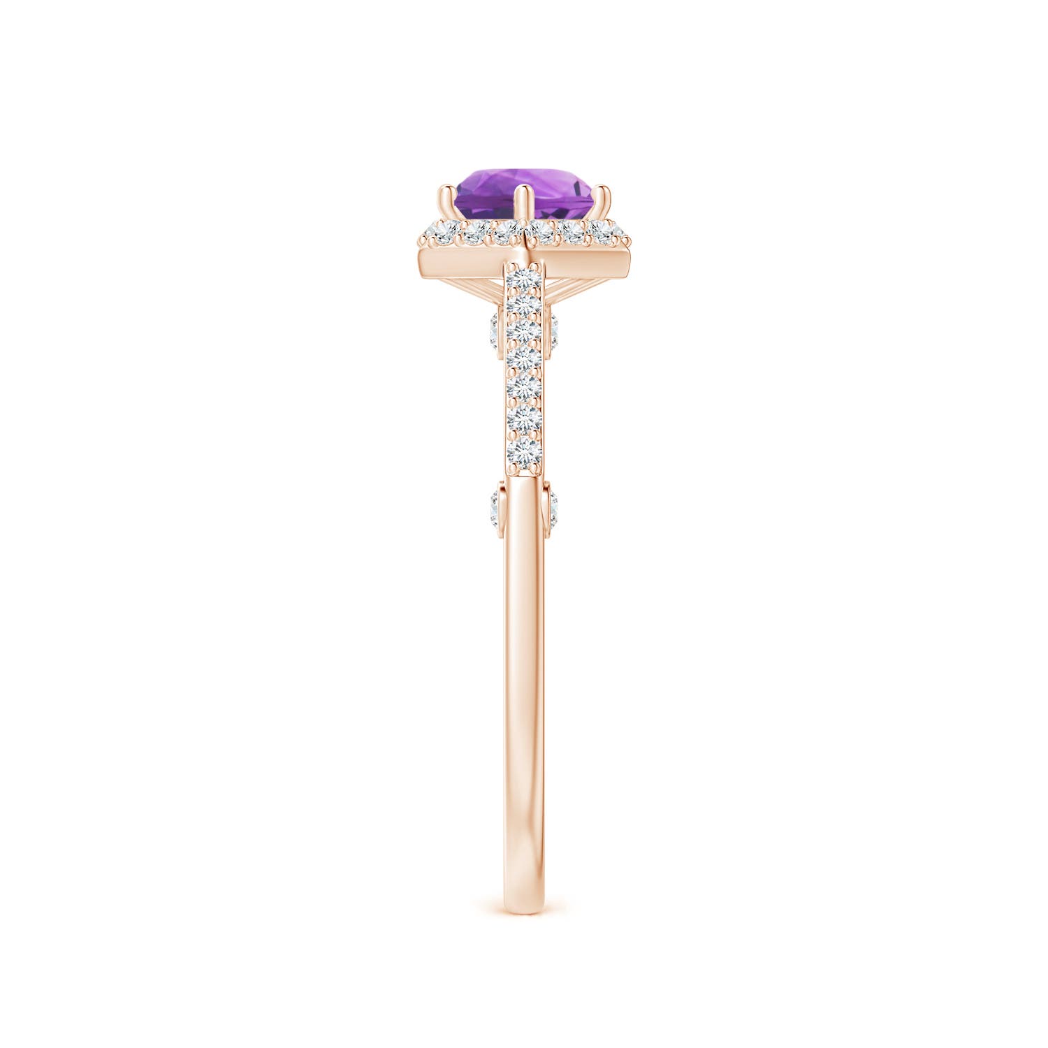 AA - Amethyst / 1.08 CT / 14 KT Rose Gold