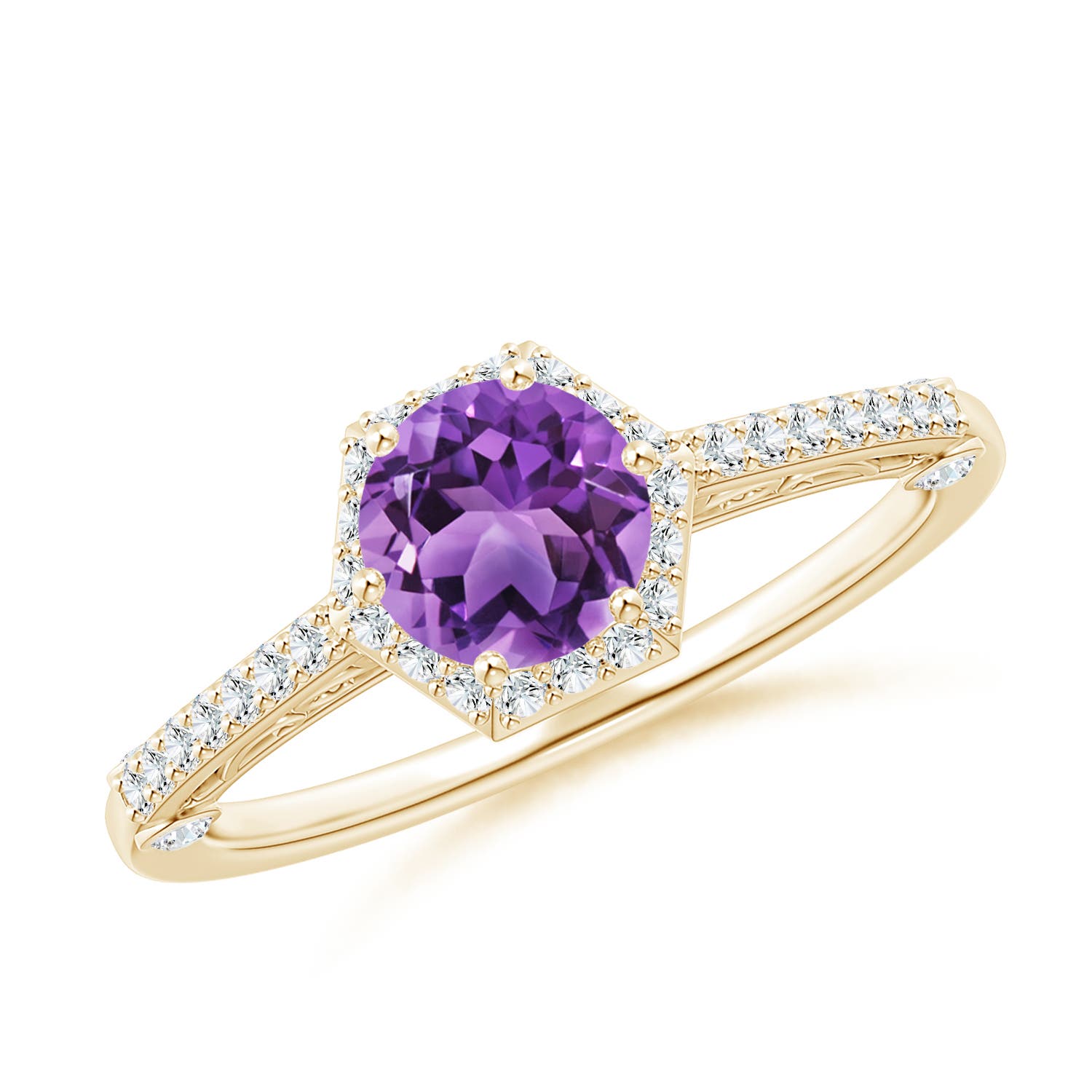 AA - Amethyst / 1.08 CT / 14 KT Yellow Gold