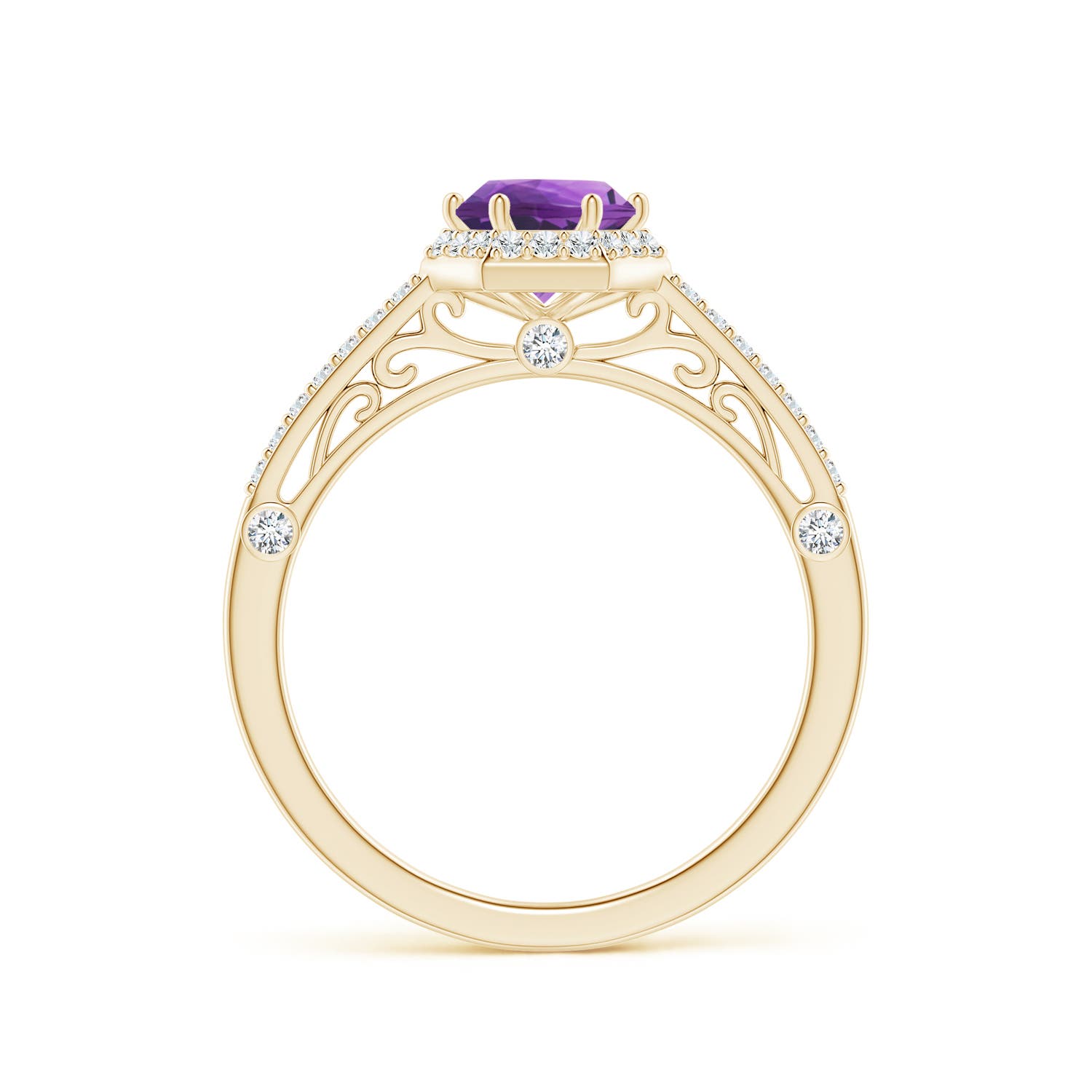 AAA - Amethyst / 1.08 CT / 14 KT Yellow Gold