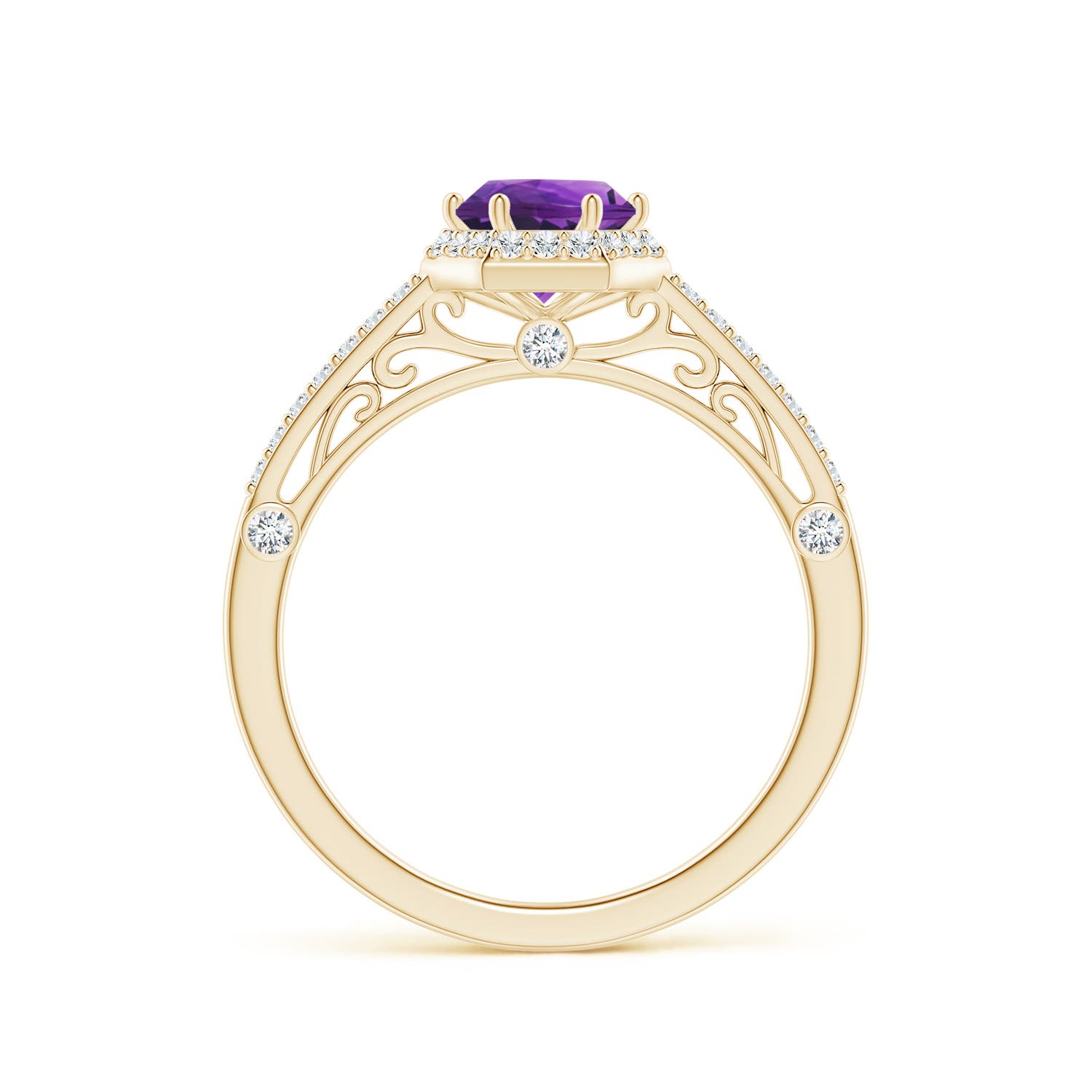 AAAA - Amethyst / 1.08 CT / 14 KT Yellow Gold