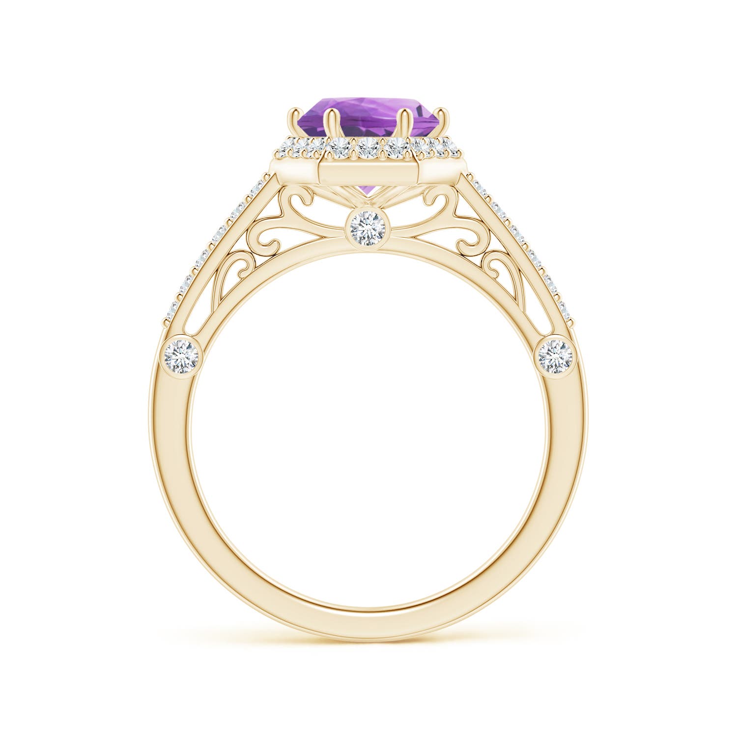 A - Amethyst / 1.52 CT / 14 KT Yellow Gold