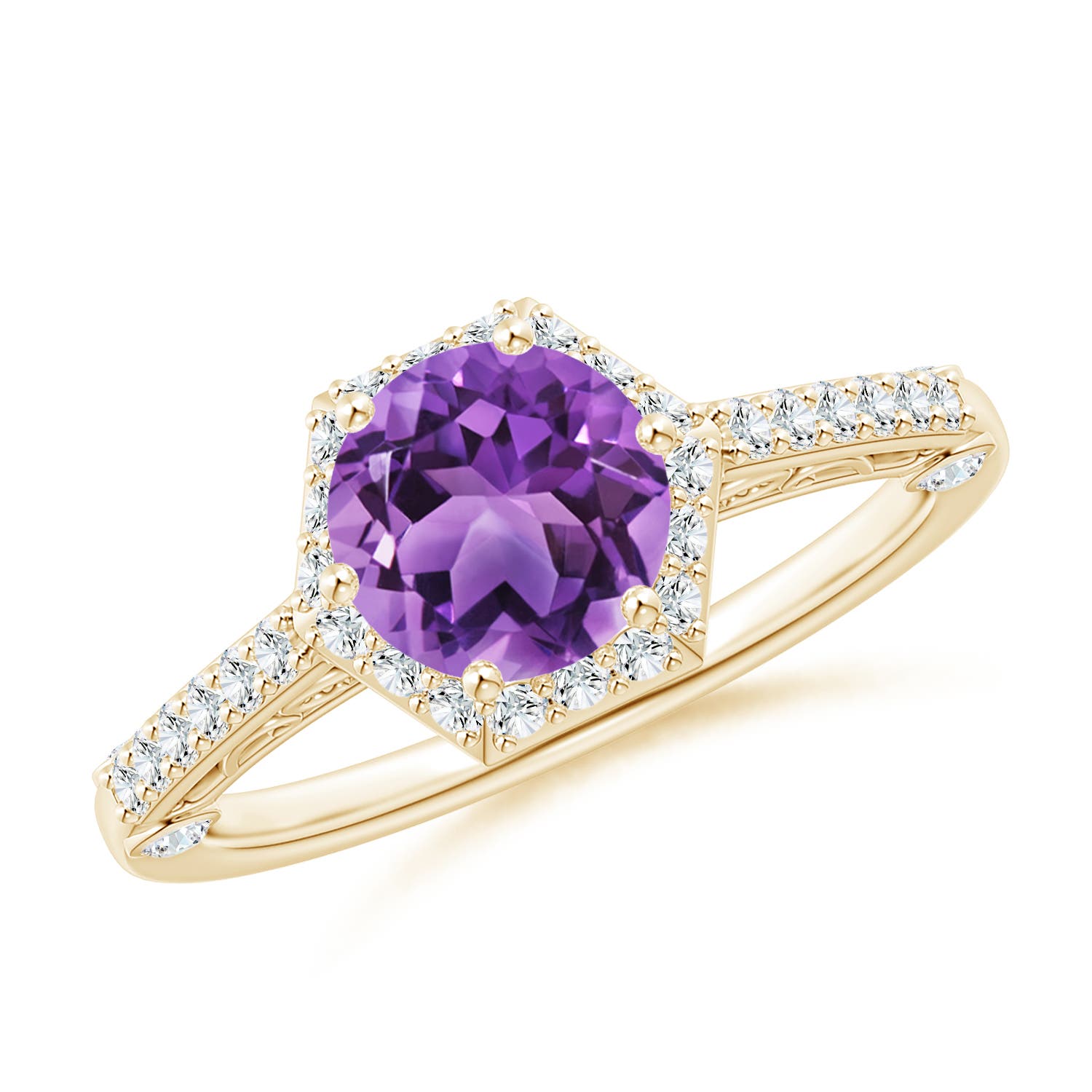 AA - Amethyst / 1.52 CT / 14 KT Yellow Gold