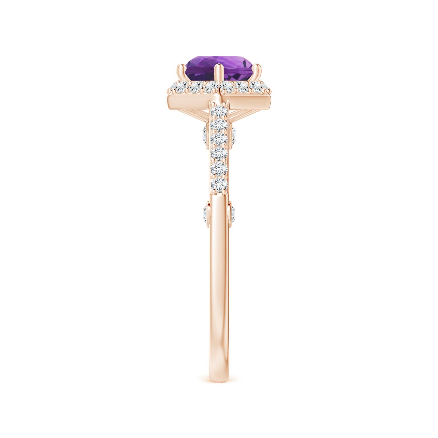 AAA - Amethyst / 1.52 CT / 14 KT Rose Gold