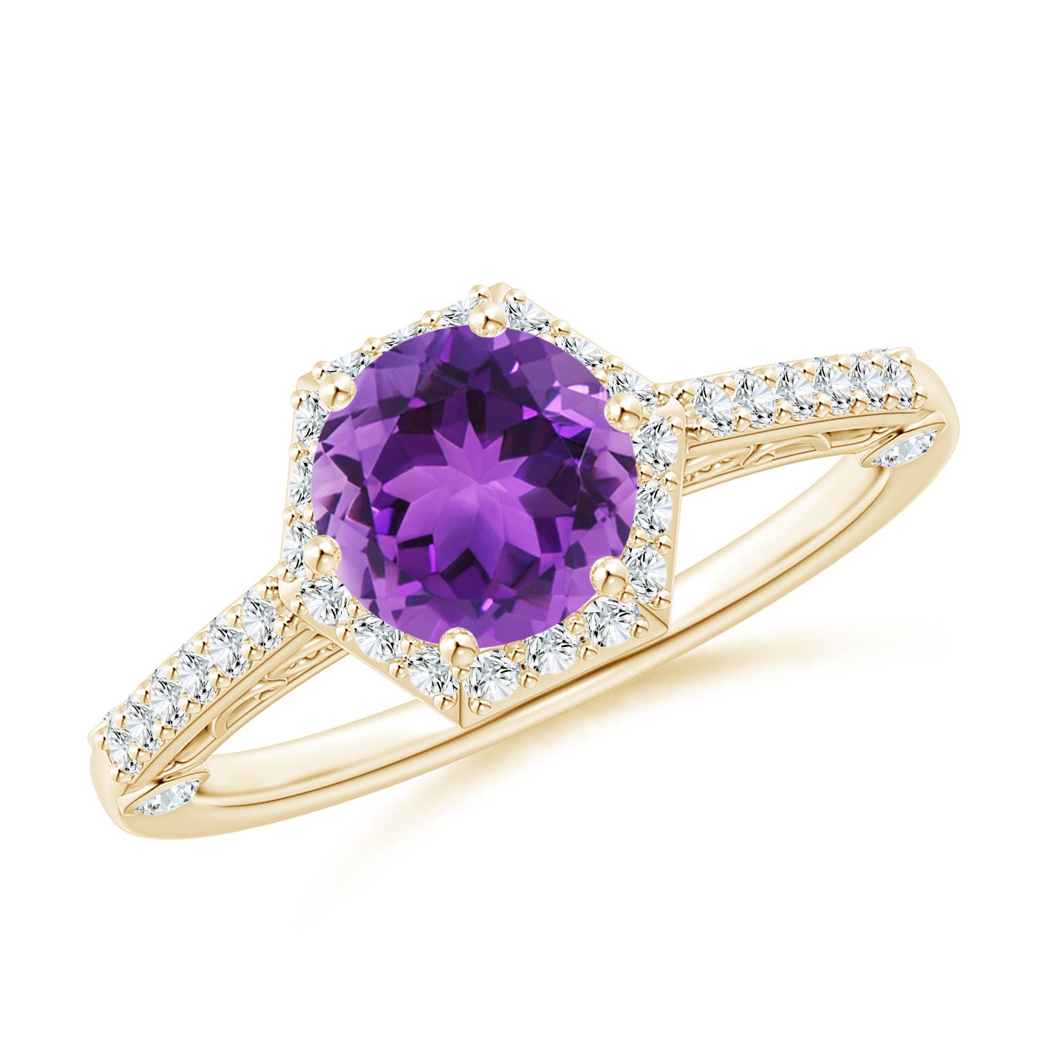 AAA - Amethyst / 1.52 CT / 14 KT Yellow Gold