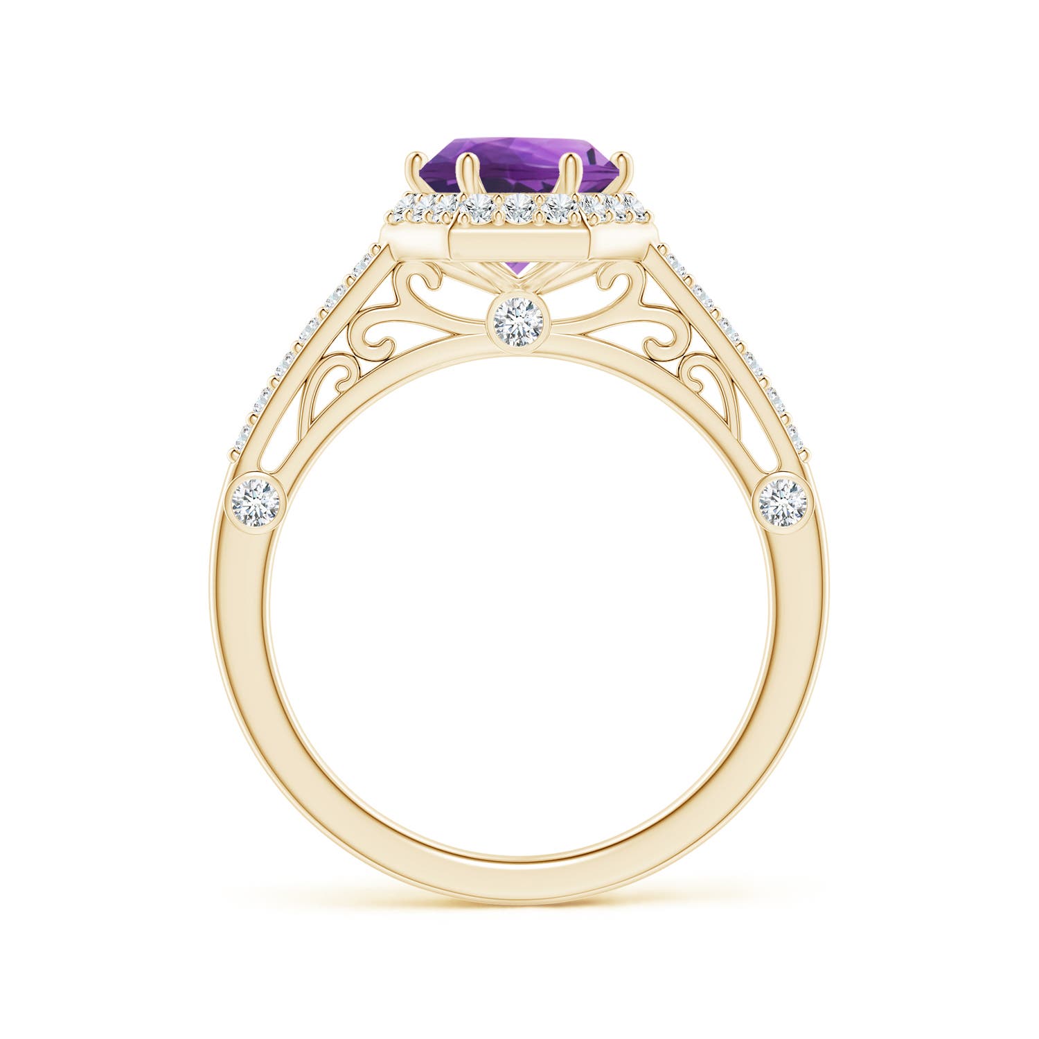 AAA - Amethyst / 1.52 CT / 14 KT Yellow Gold