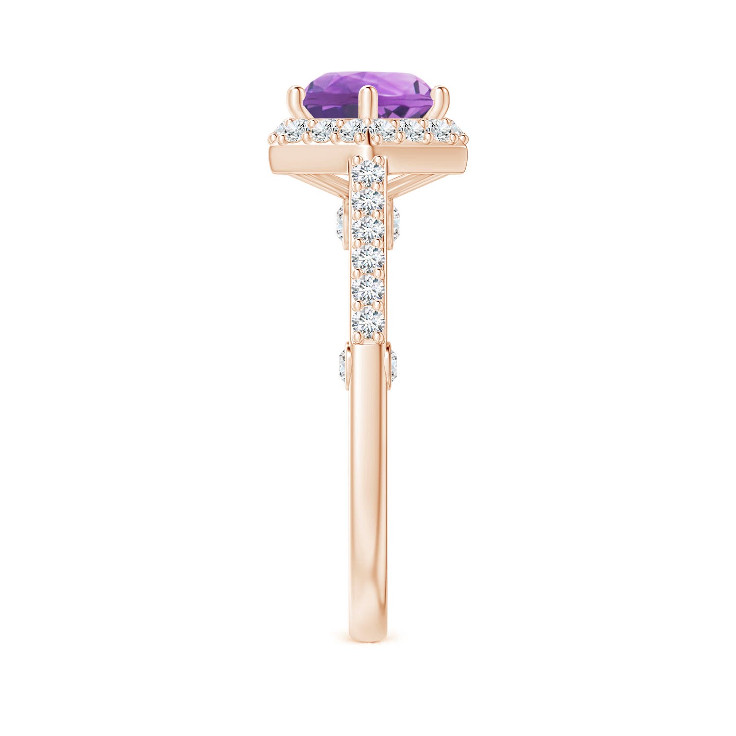 A - Amethyst / 2.14 CT / 14 KT Rose Gold