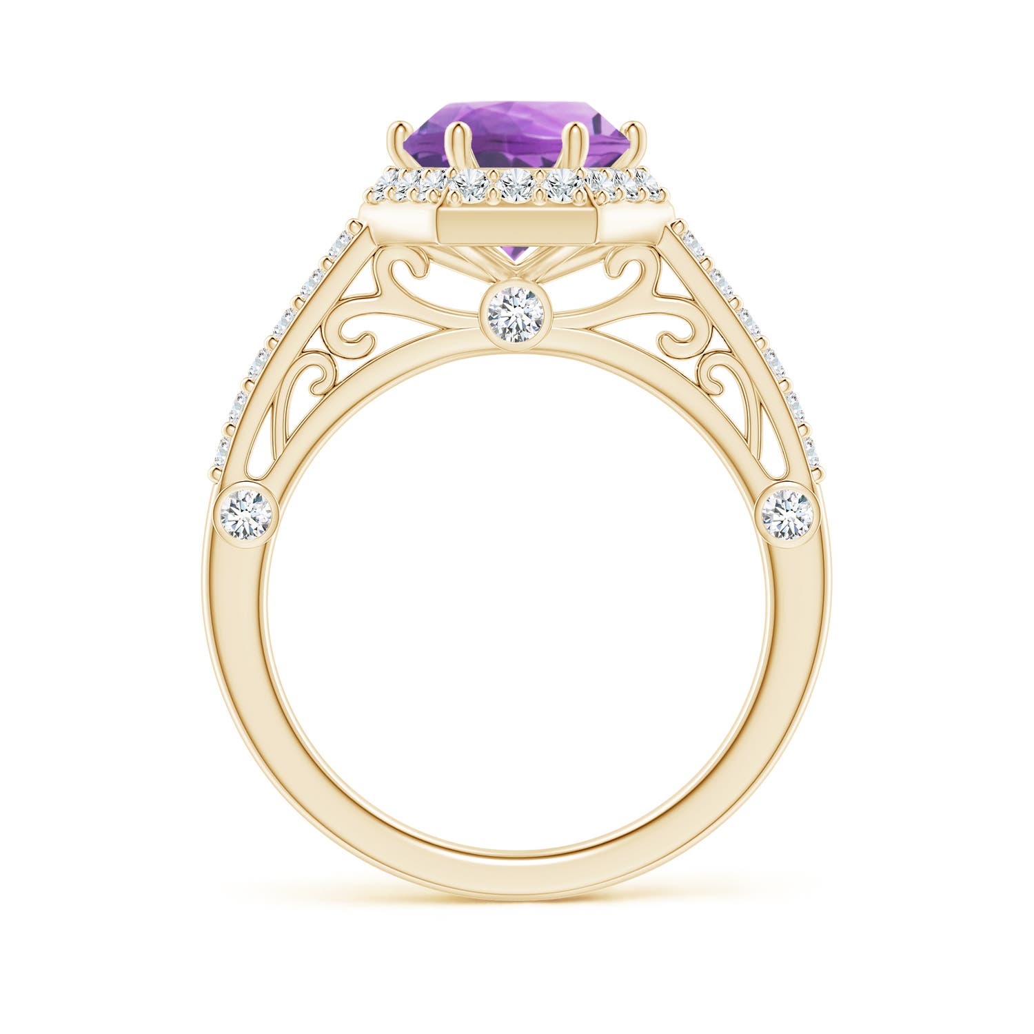 A - Amethyst / 2.14 CT / 14 KT Yellow Gold