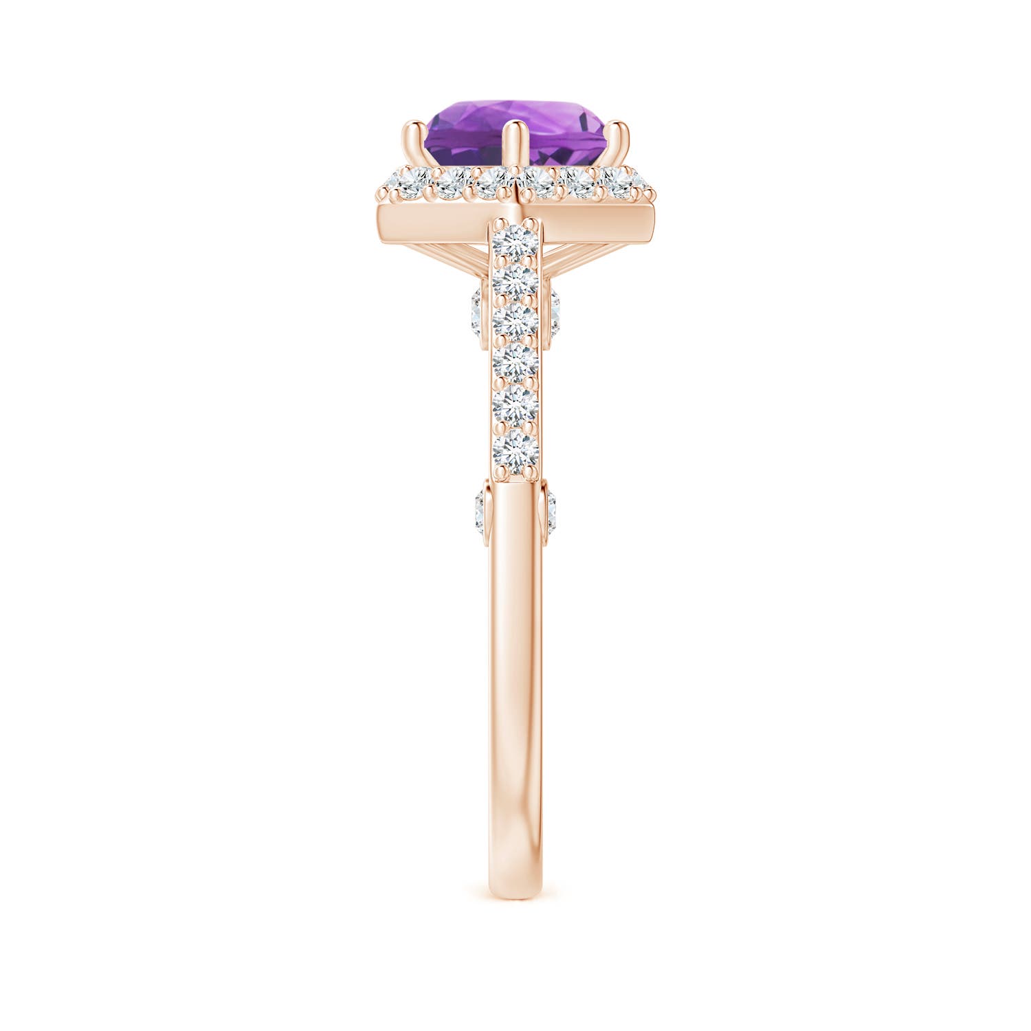 AA - Amethyst / 2.14 CT / 14 KT Rose Gold