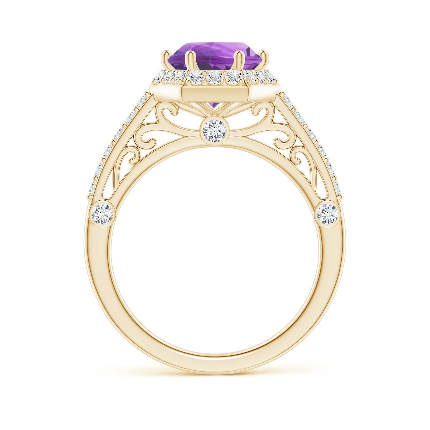 AA - Amethyst / 2.14 CT / 14 KT Yellow Gold