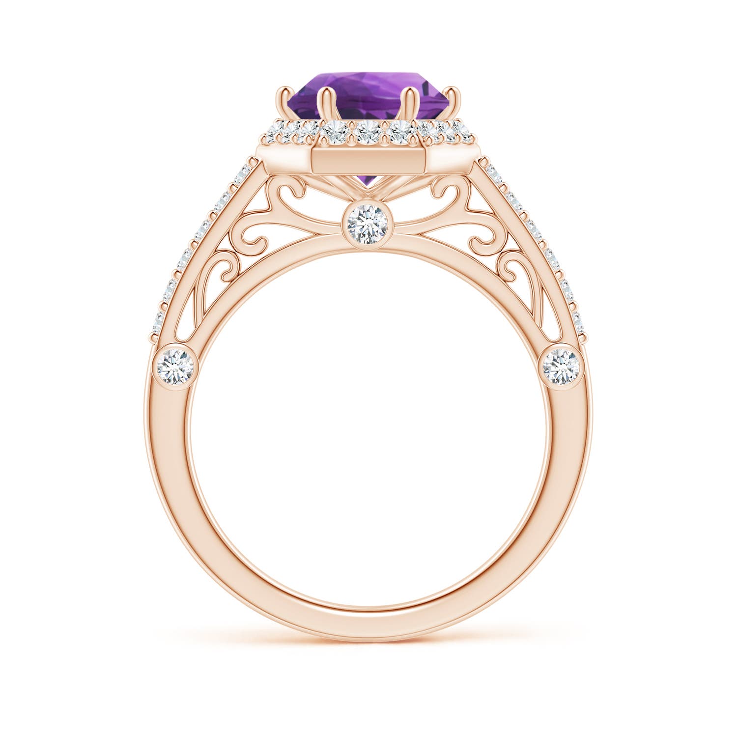 AAA - Amethyst / 2.14 CT / 14 KT Rose Gold