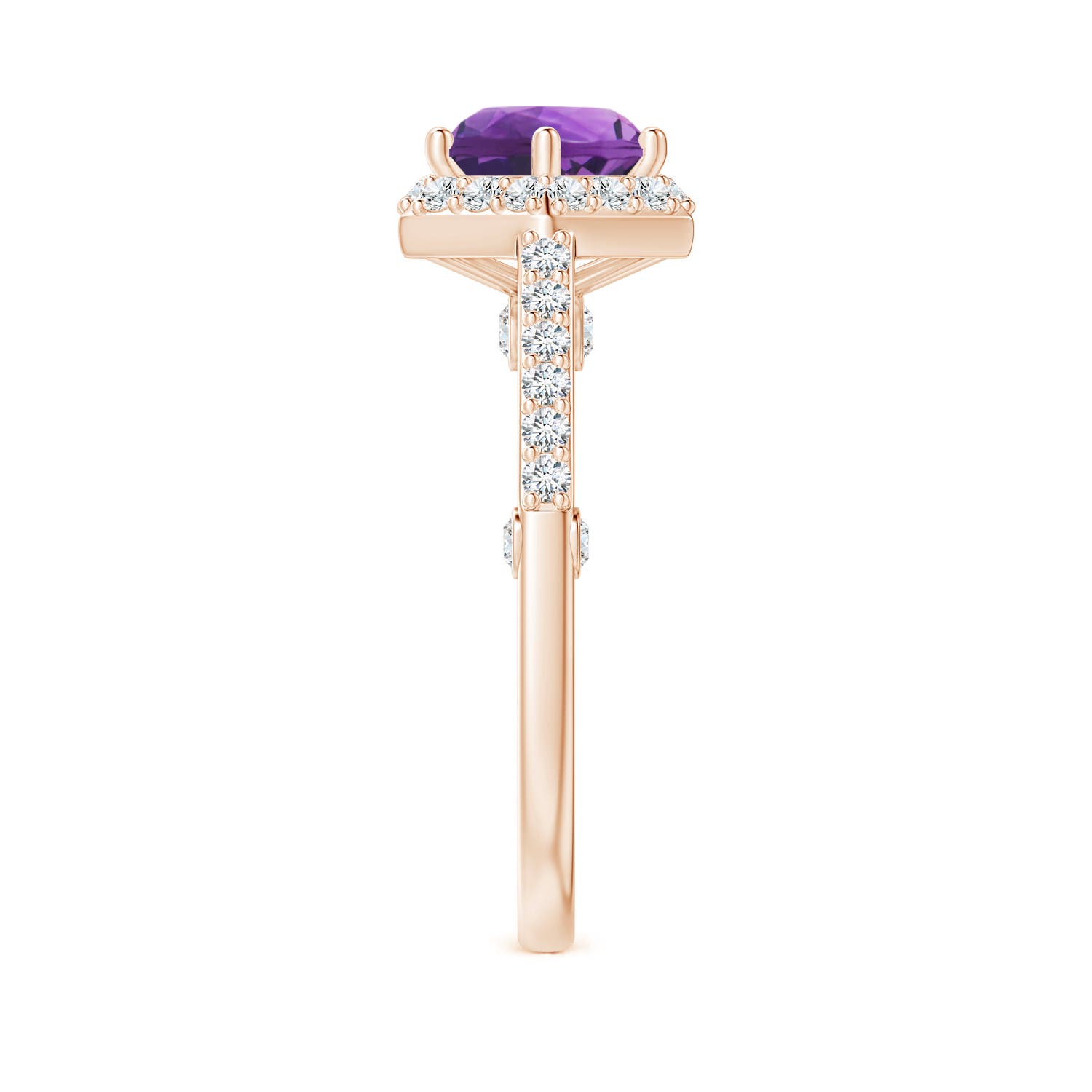 AAA - Amethyst / 2.14 CT / 14 KT Rose Gold