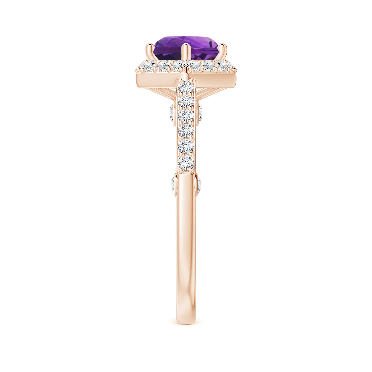 AAAA - Amethyst / 2.14 CT / 14 KT Rose Gold