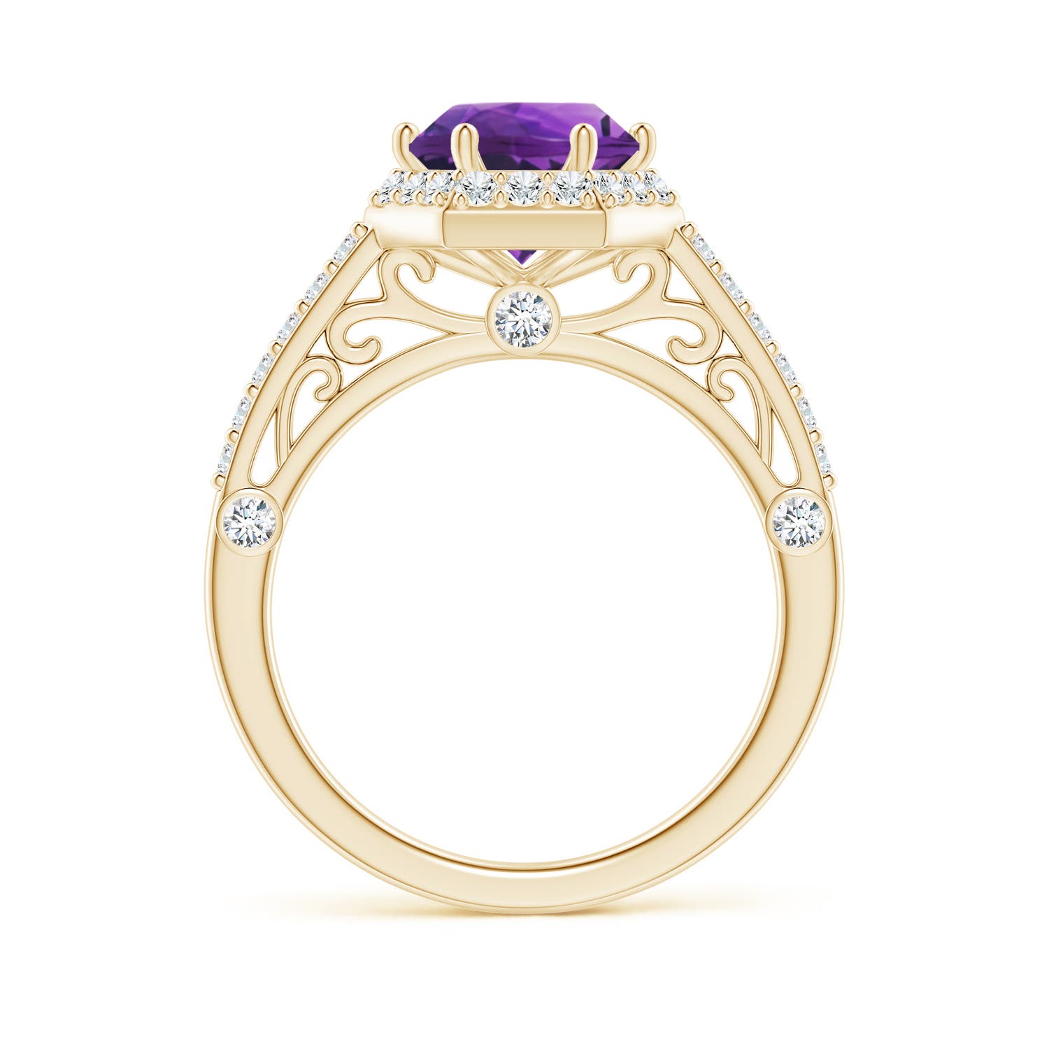 AAAA - Amethyst / 2.14 CT / 14 KT Yellow Gold