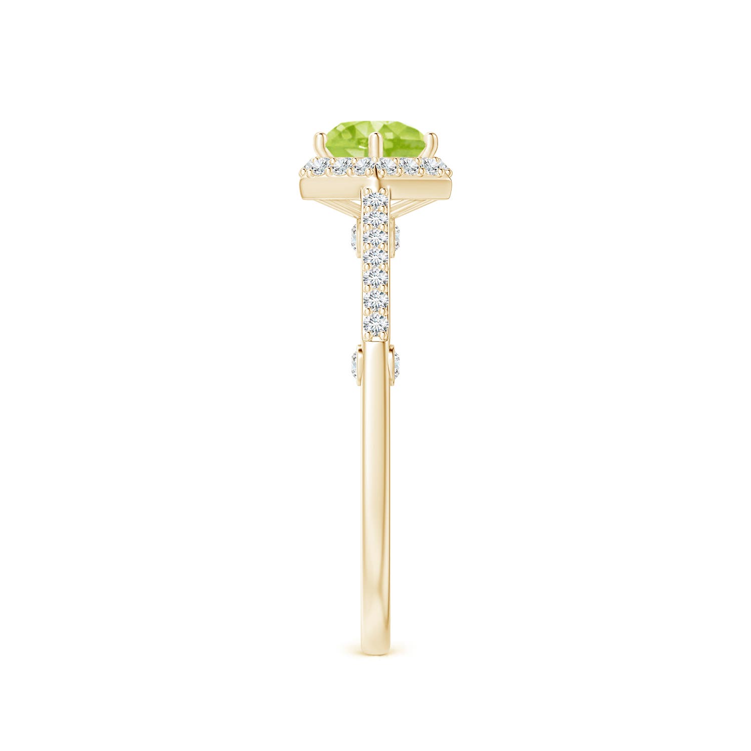 AA - Peridot / 1.23 CT / 14 KT Yellow Gold