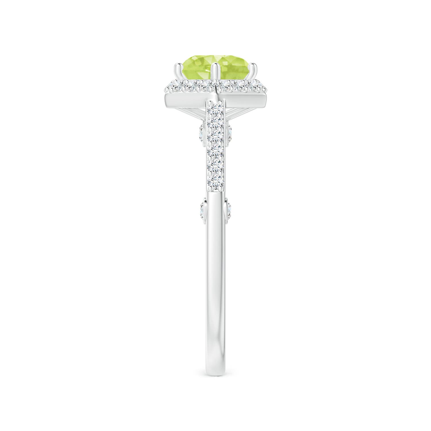 A - Peridot / 1.77 CT / 14 KT White Gold