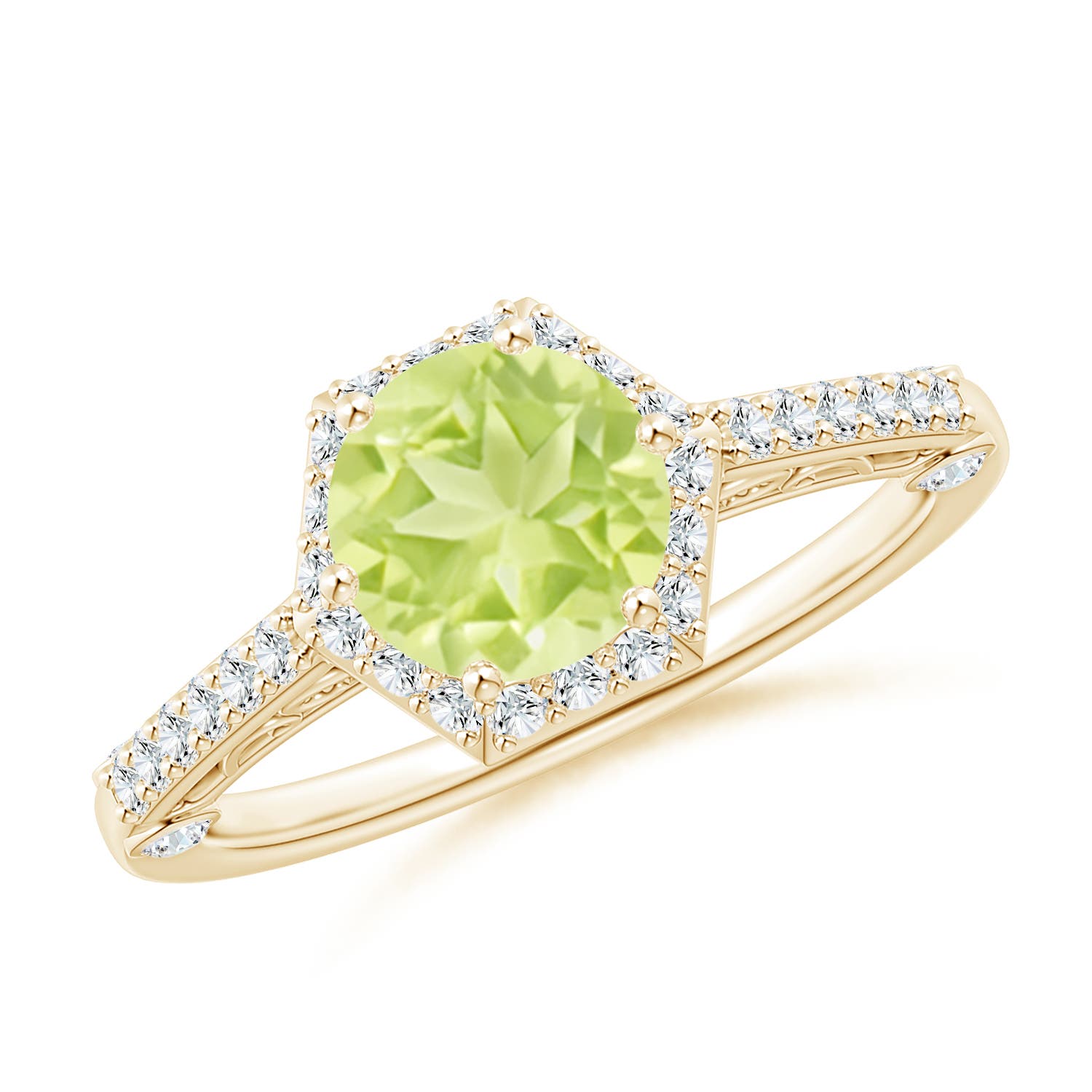 A - Peridot / 1.77 CT / 14 KT Yellow Gold