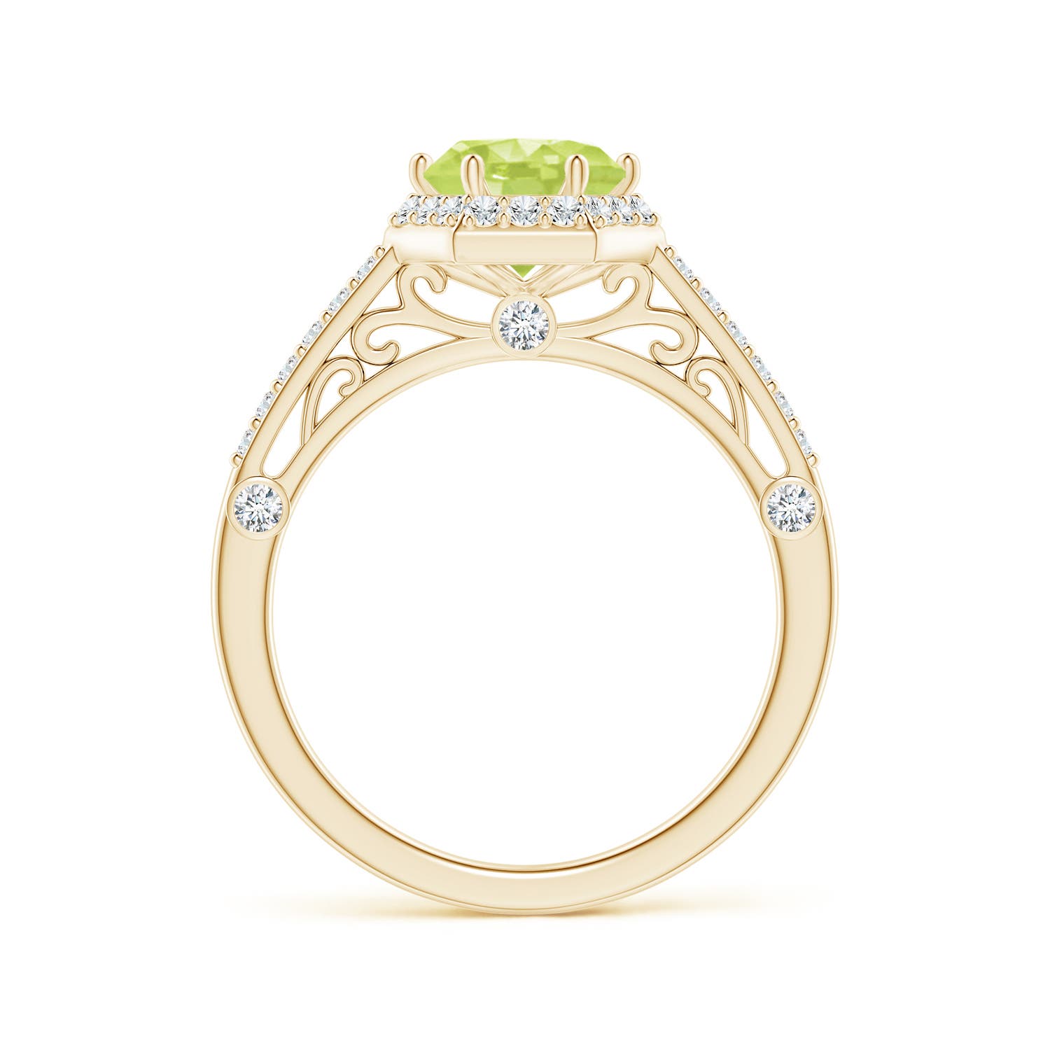 A - Peridot / 1.77 CT / 14 KT Yellow Gold