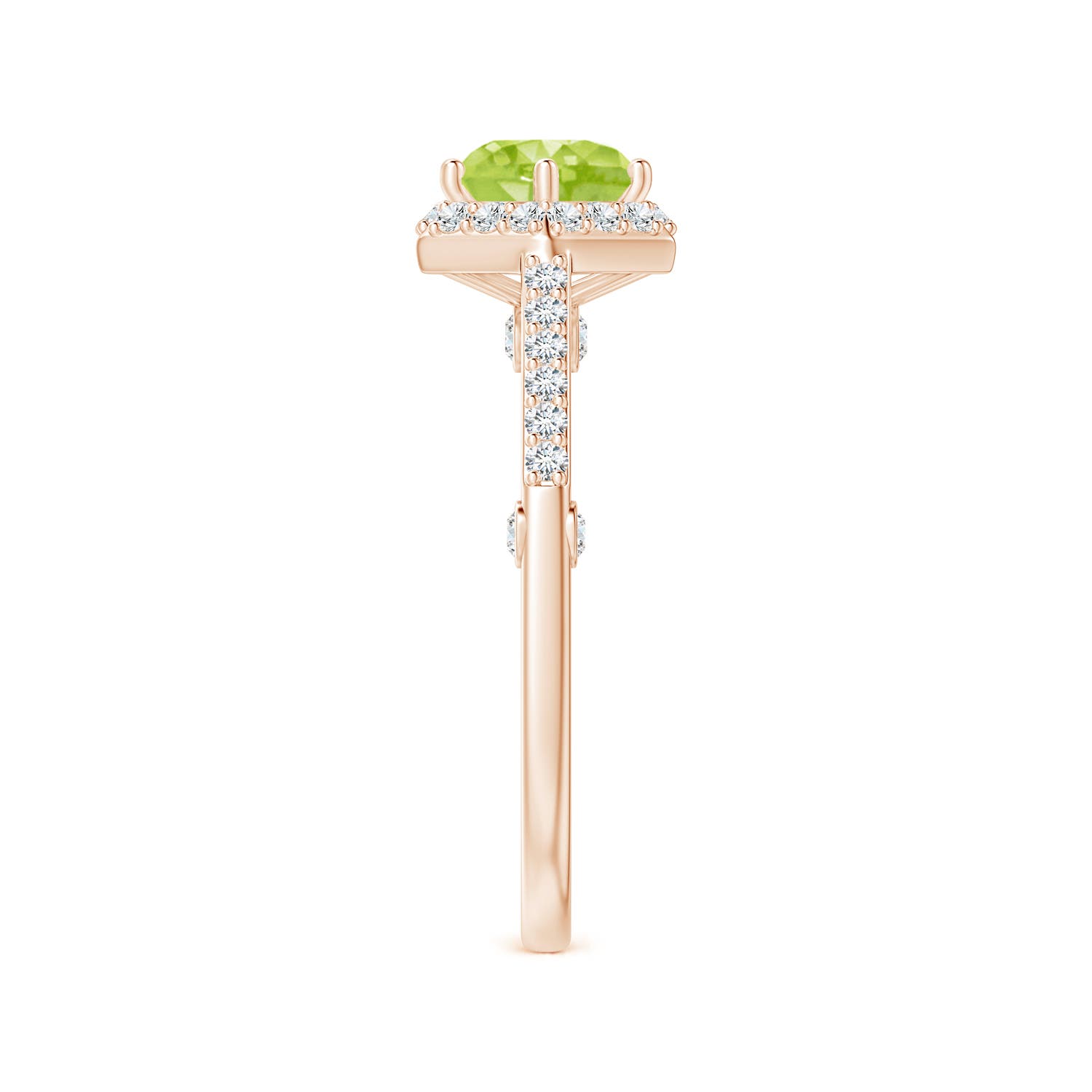 AA - Peridot / 1.77 CT / 14 KT Rose Gold