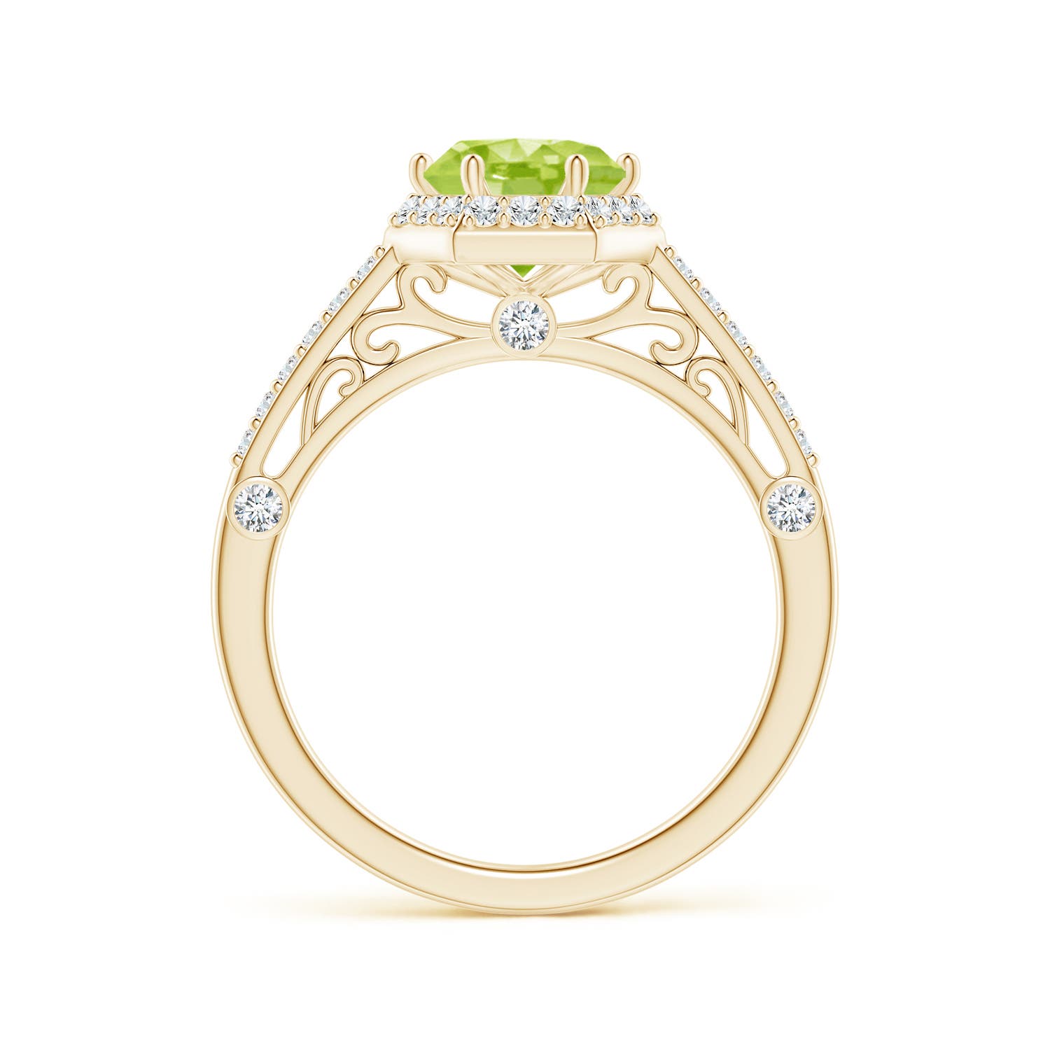 AA - Peridot / 1.77 CT / 14 KT Yellow Gold