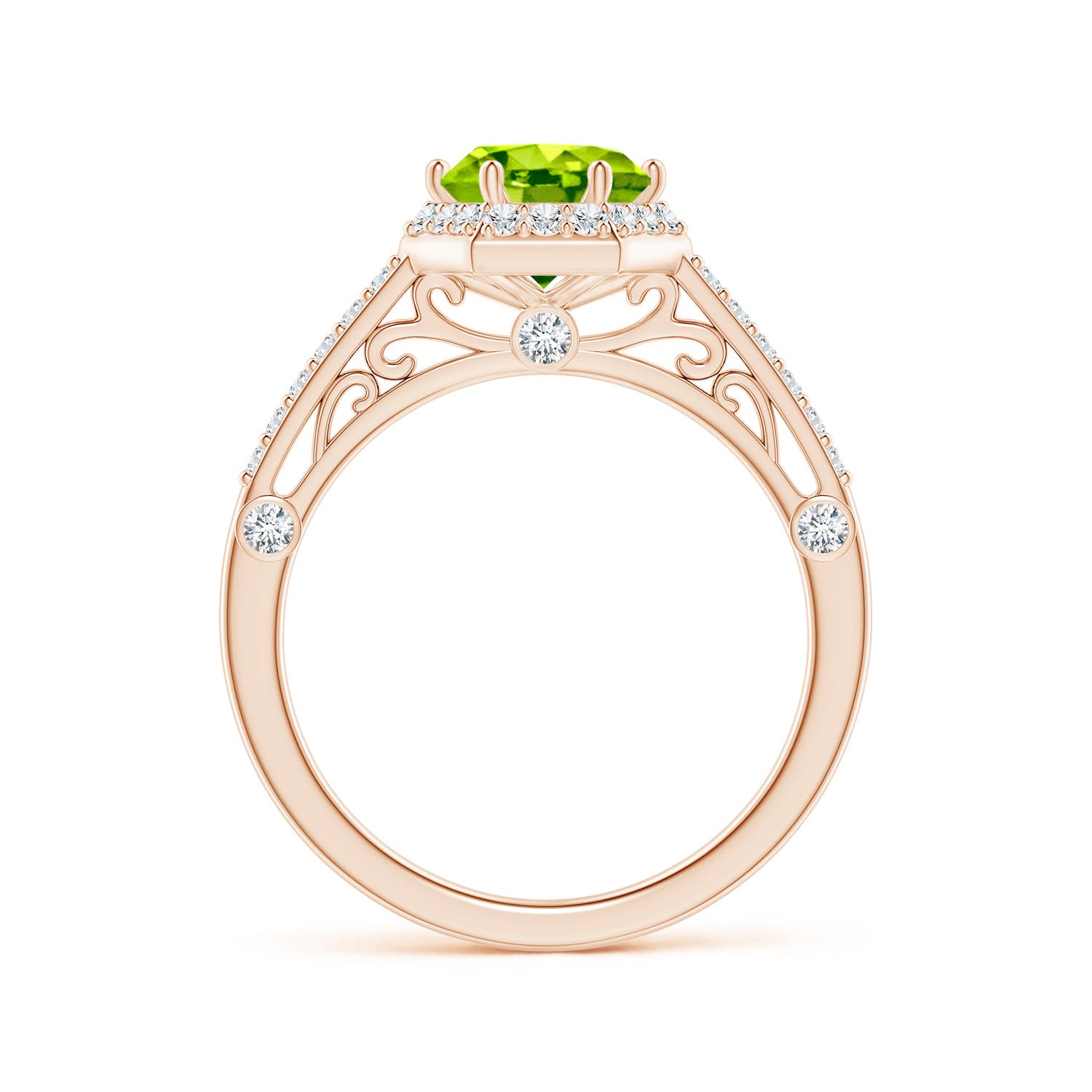 AAA - Peridot / 1.77 CT / 14 KT Rose Gold