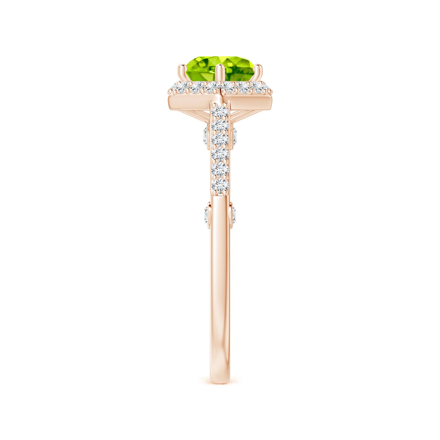 AAA - Peridot / 1.77 CT / 14 KT Rose Gold