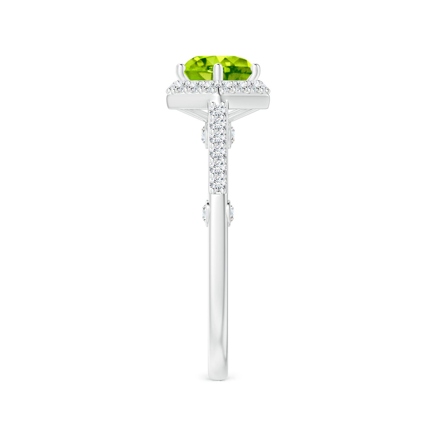 AAA - Peridot / 1.77 CT / 14 KT White Gold