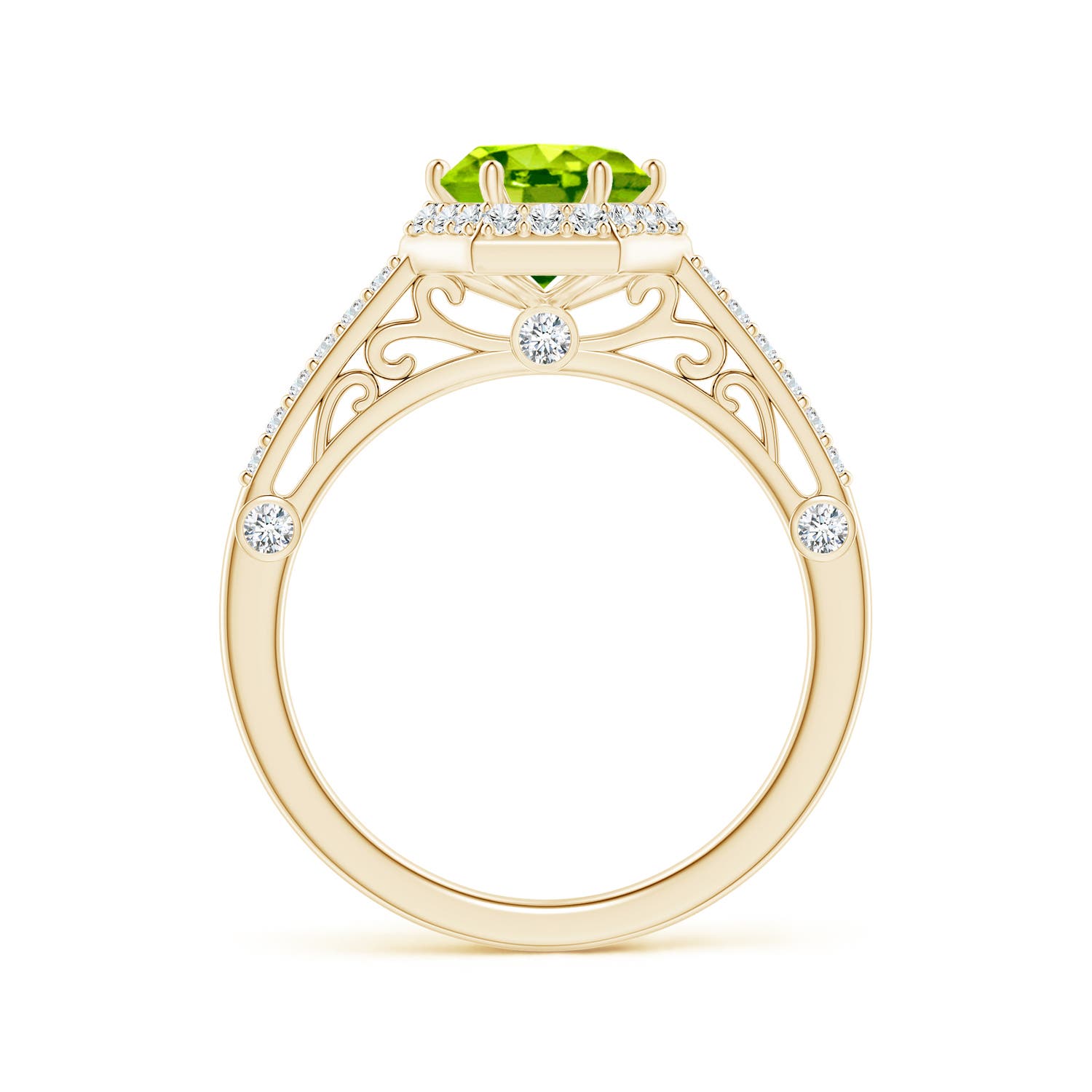 AAA - Peridot / 1.77 CT / 14 KT Yellow Gold