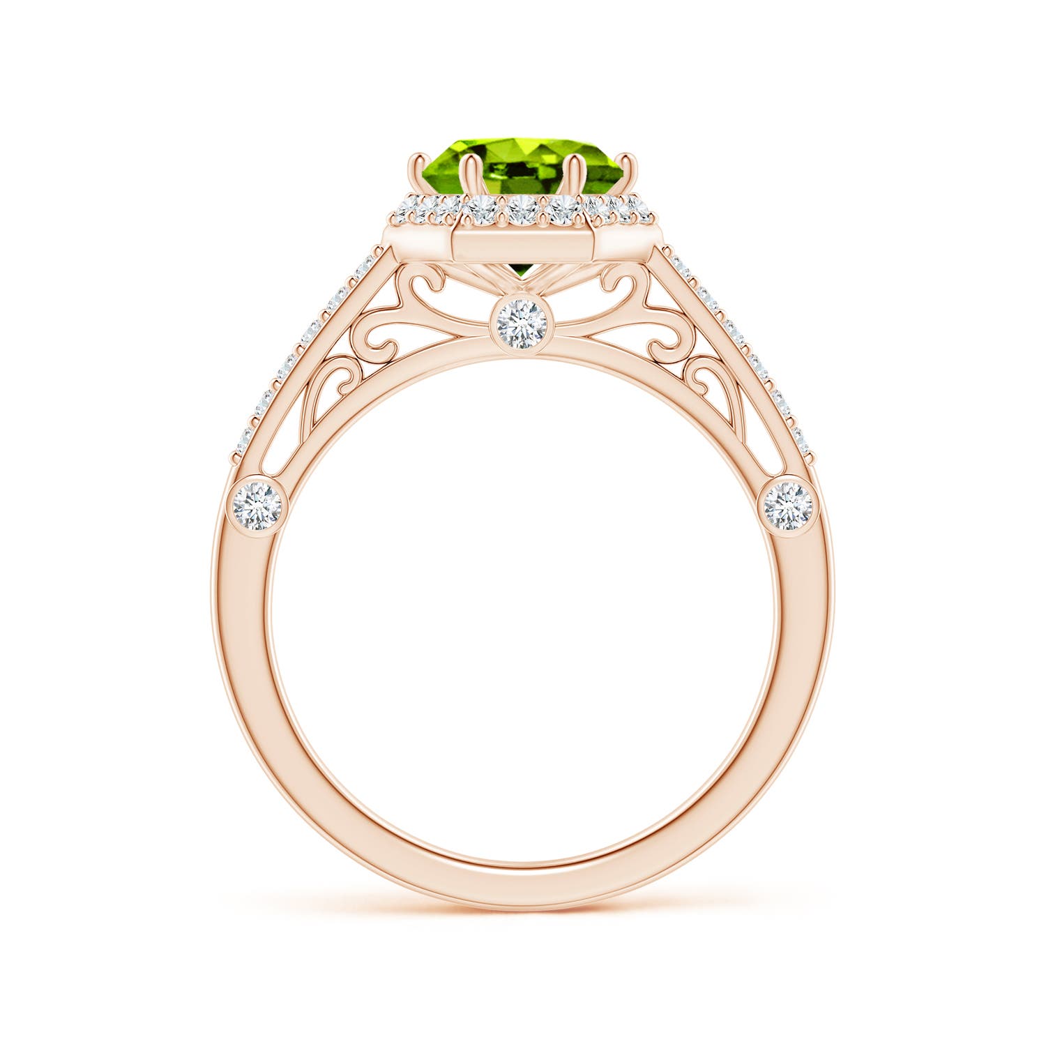 AAAA - Peridot / 1.77 CT / 14 KT Rose Gold