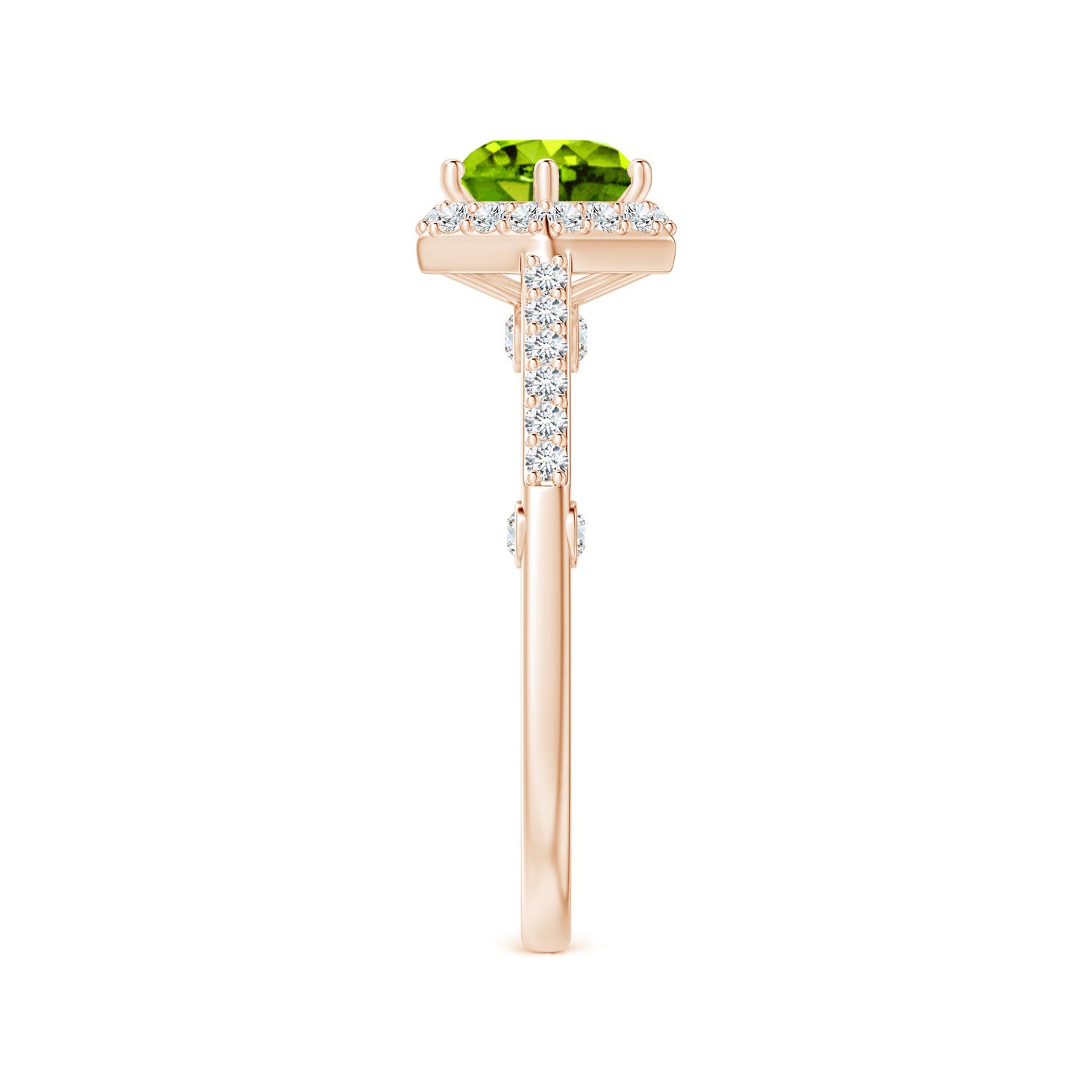 AAAA - Peridot / 1.77 CT / 14 KT Rose Gold