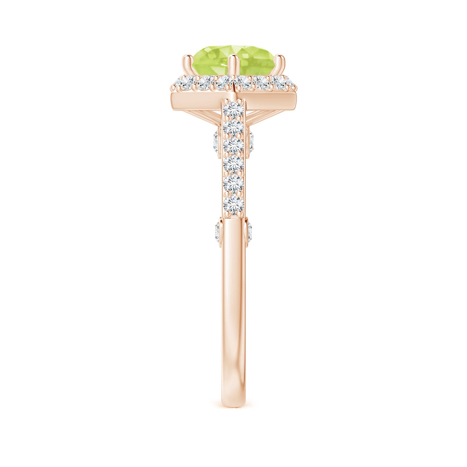 A - Peridot / 2.44 CT / 14 KT Rose Gold