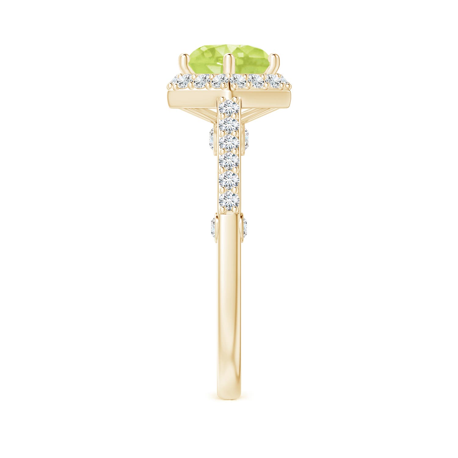 A - Peridot / 2.44 CT / 14 KT Yellow Gold