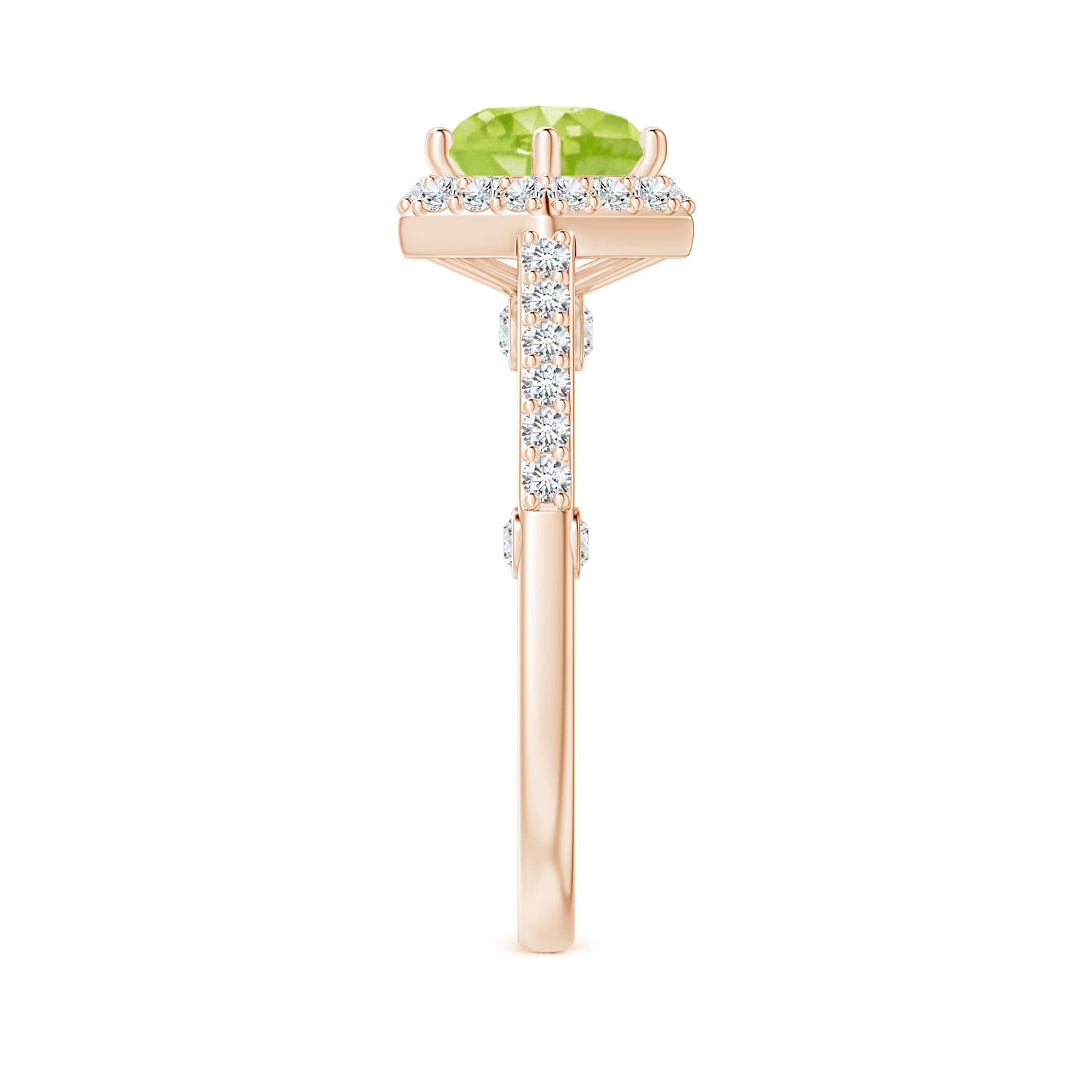 AA - Peridot / 2.44 CT / 14 KT Rose Gold