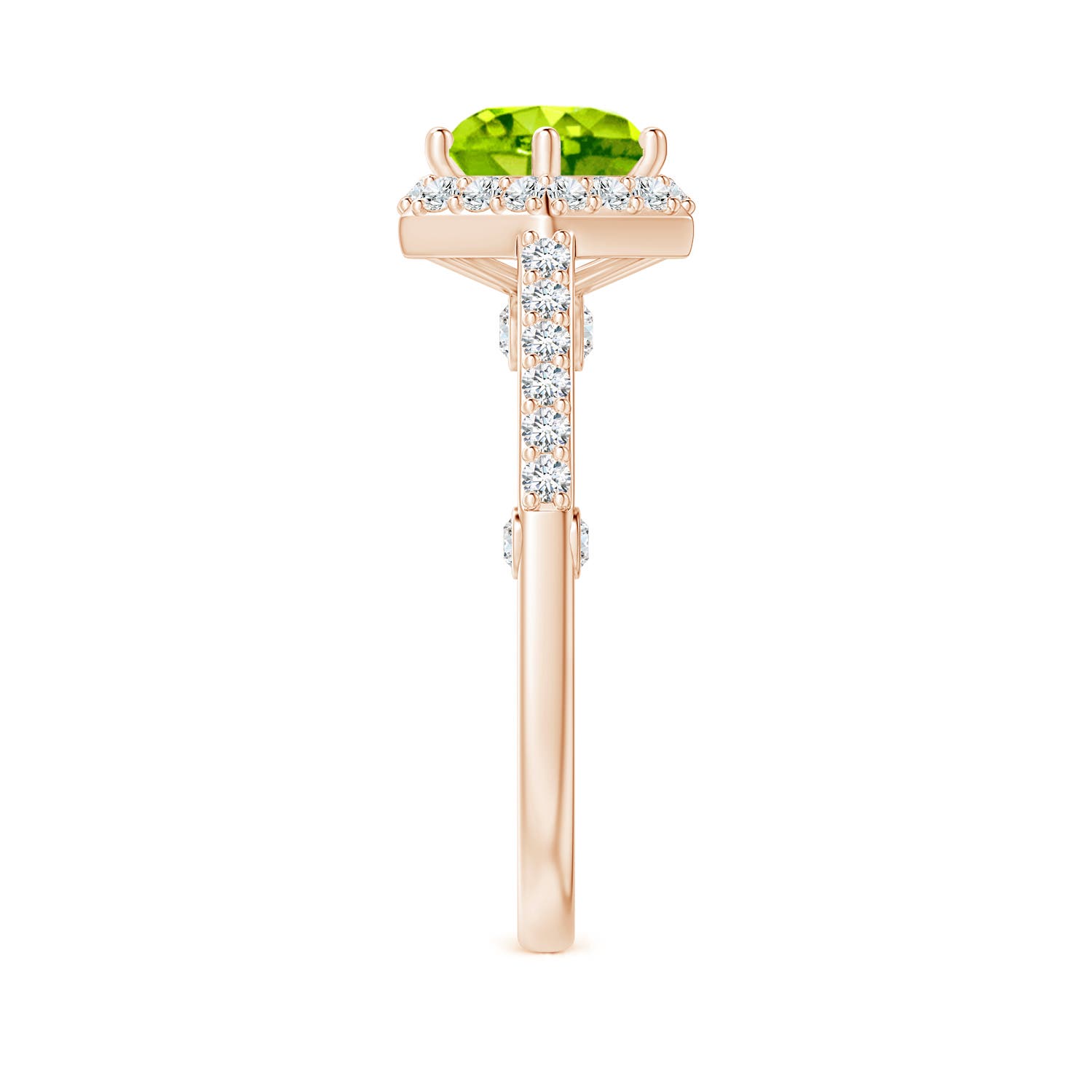 AAA - Peridot / 2.44 CT / 14 KT Rose Gold