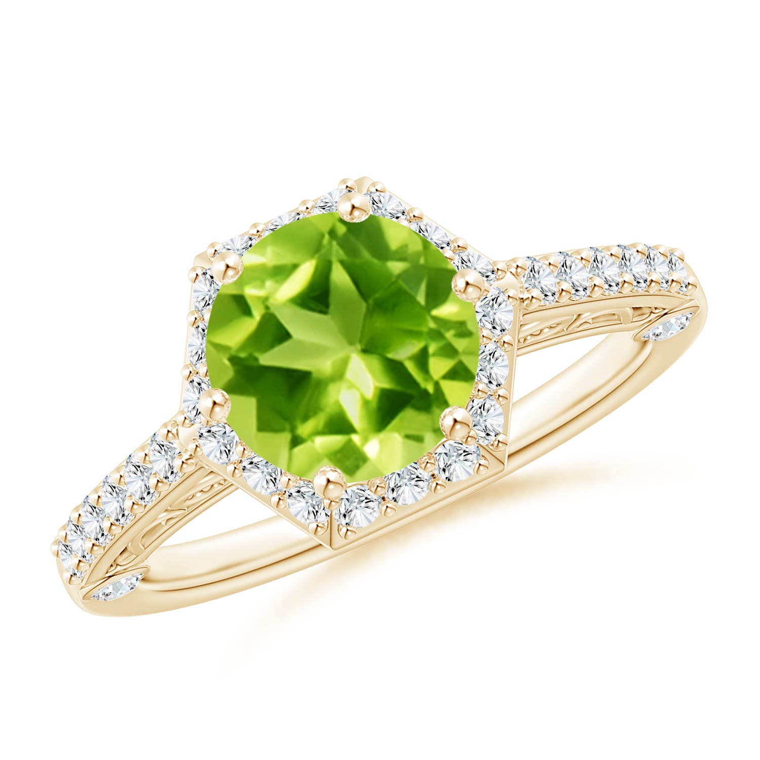 AAA - Peridot / 2.44 CT / 14 KT Yellow Gold