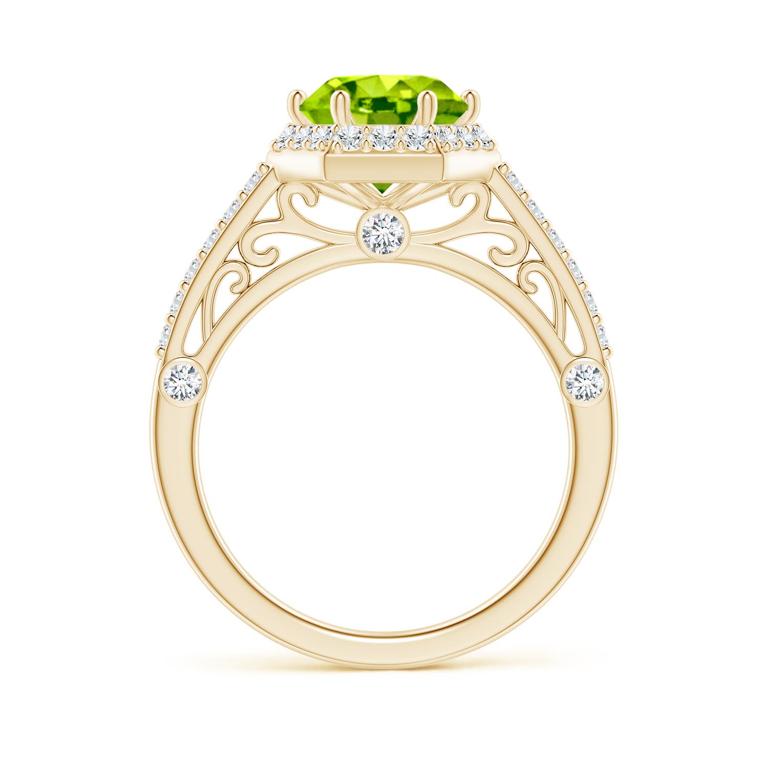 AAA - Peridot / 2.44 CT / 14 KT Yellow Gold