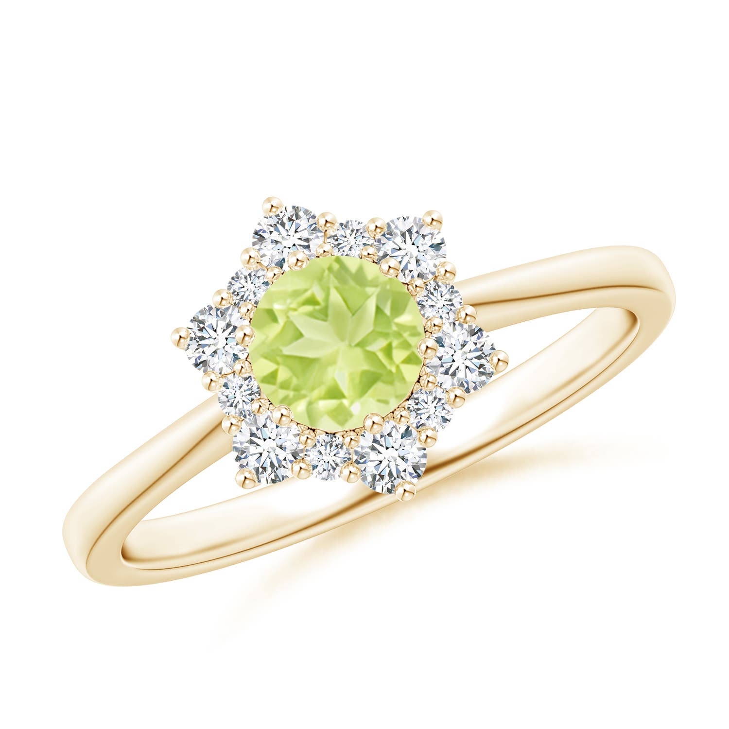 A - Peridot / 0.83 CT / 14 KT Yellow Gold