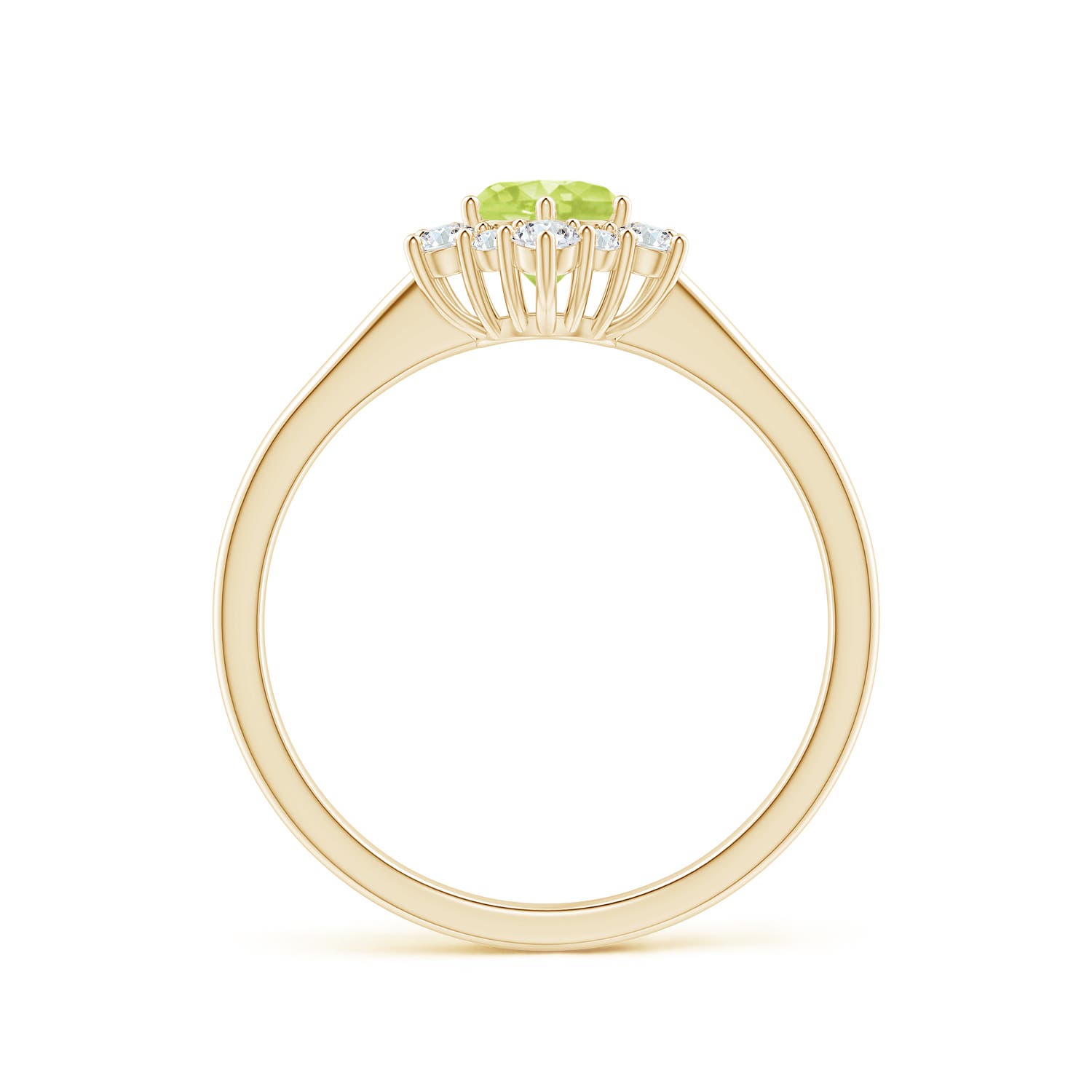 A - Peridot / 0.83 CT / 14 KT Yellow Gold