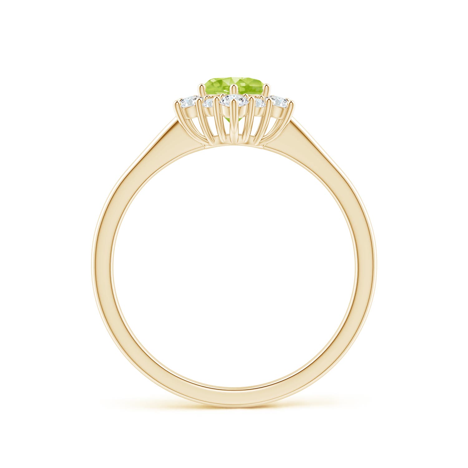 AA - Peridot / 0.83 CT / 14 KT Yellow Gold