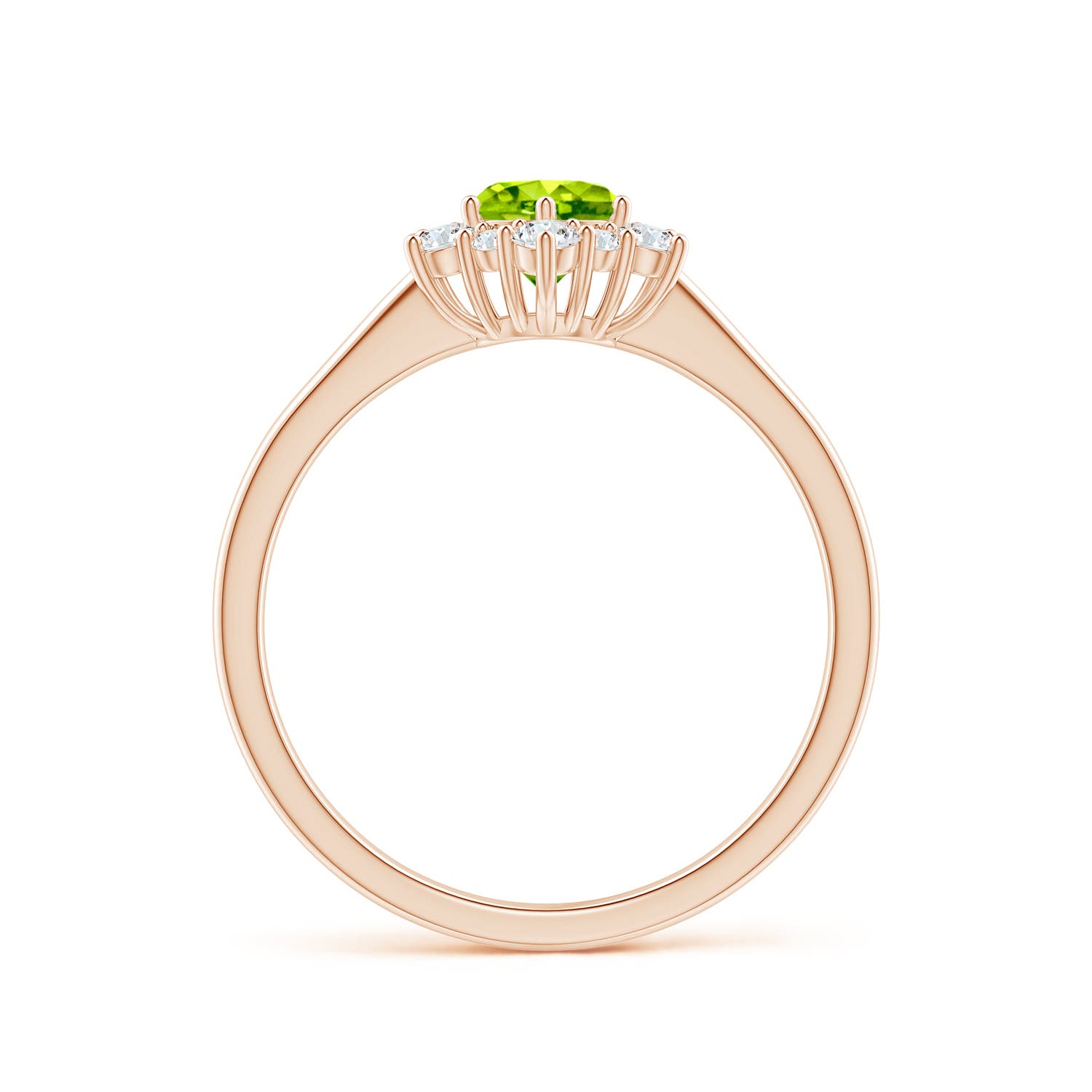 AAA - Peridot / 0.83 CT / 14 KT Rose Gold