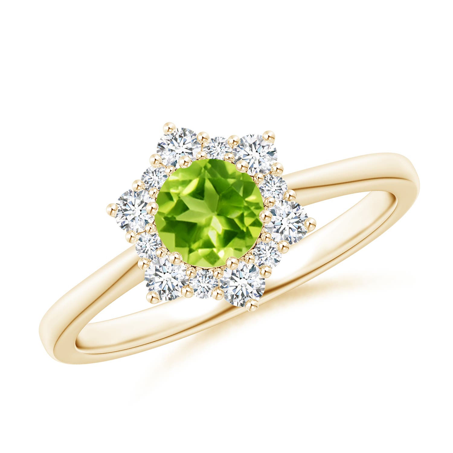 AAA - Peridot / 0.83 CT / 14 KT Yellow Gold