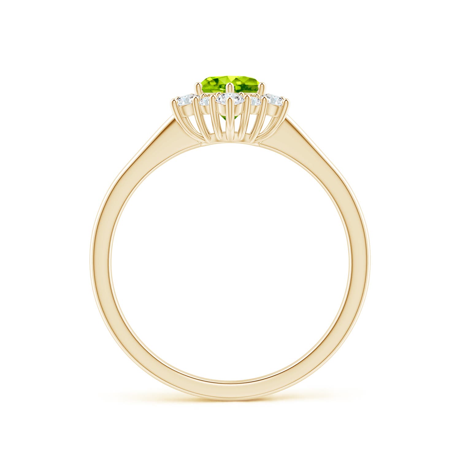 AAA - Peridot / 0.83 CT / 14 KT Yellow Gold