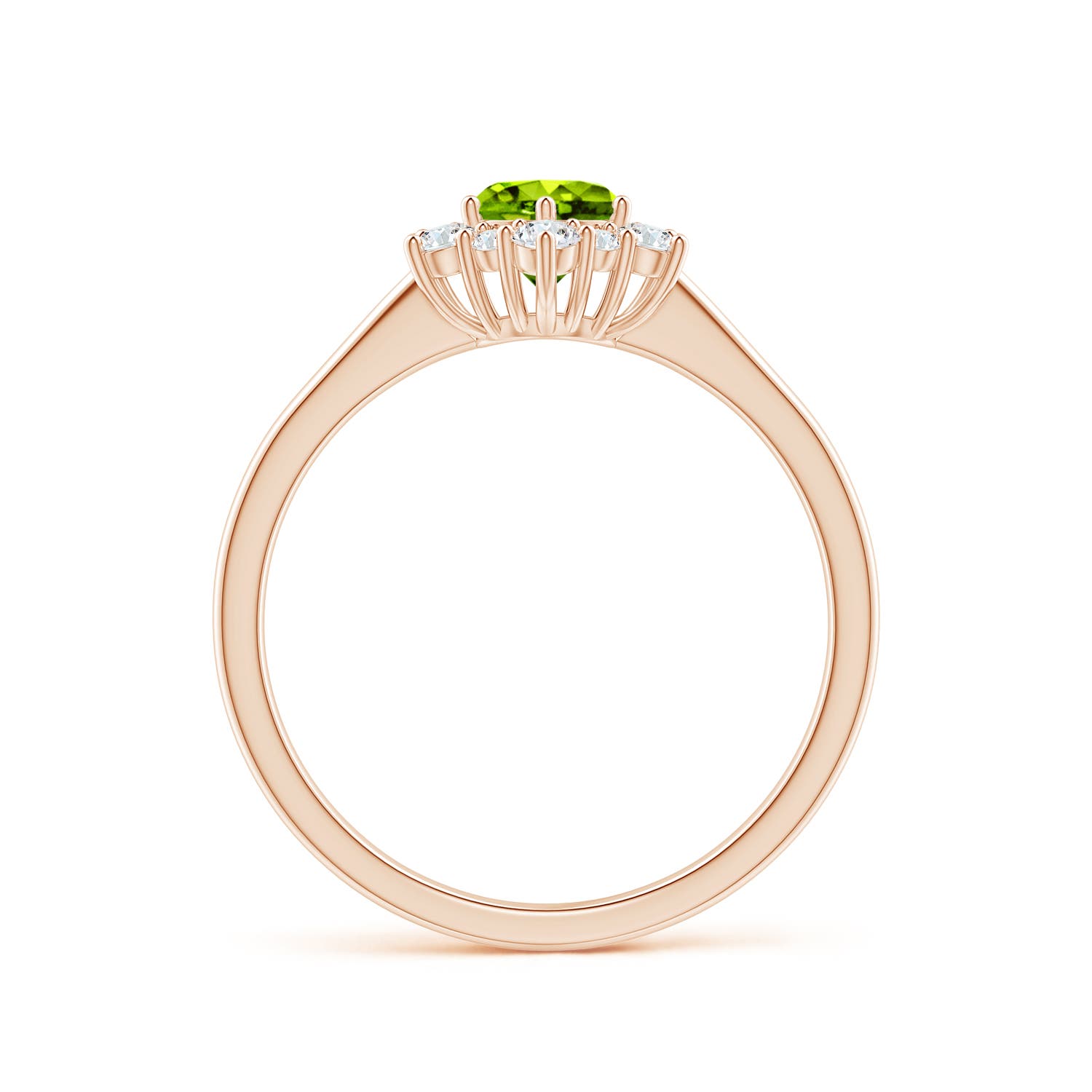 AAAA - Peridot / 0.83 CT / 14 KT Rose Gold