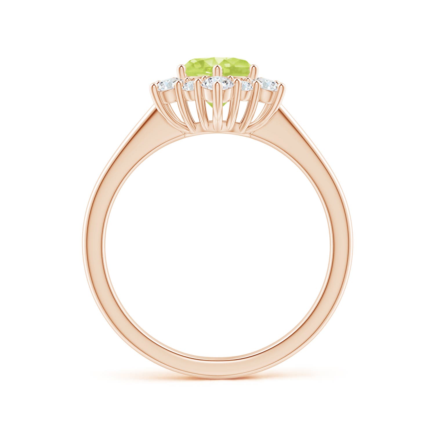 A - Peridot / 1.47 CT / 14 KT Rose Gold