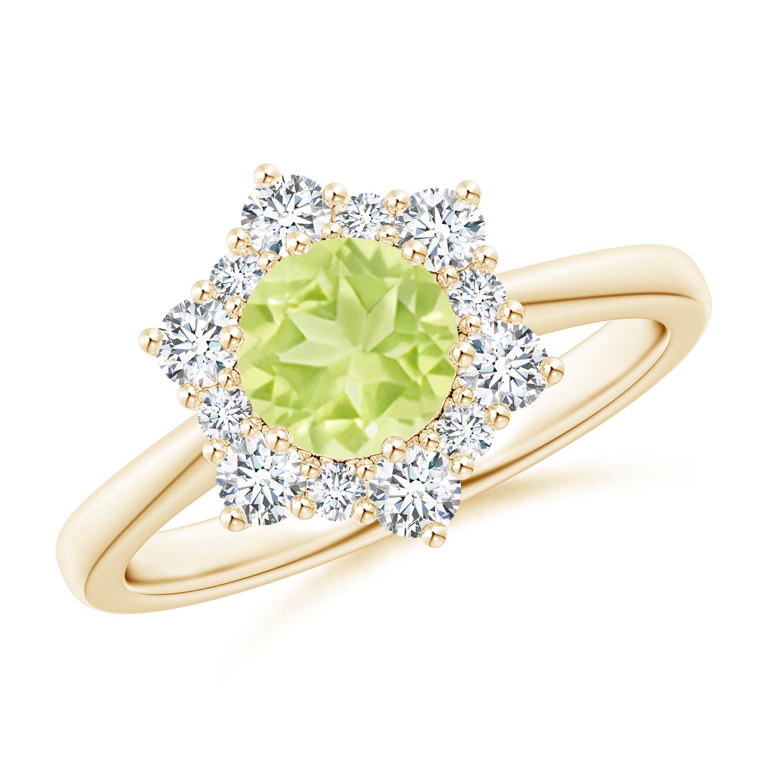 A - Peridot / 1.47 CT / 14 KT Yellow Gold