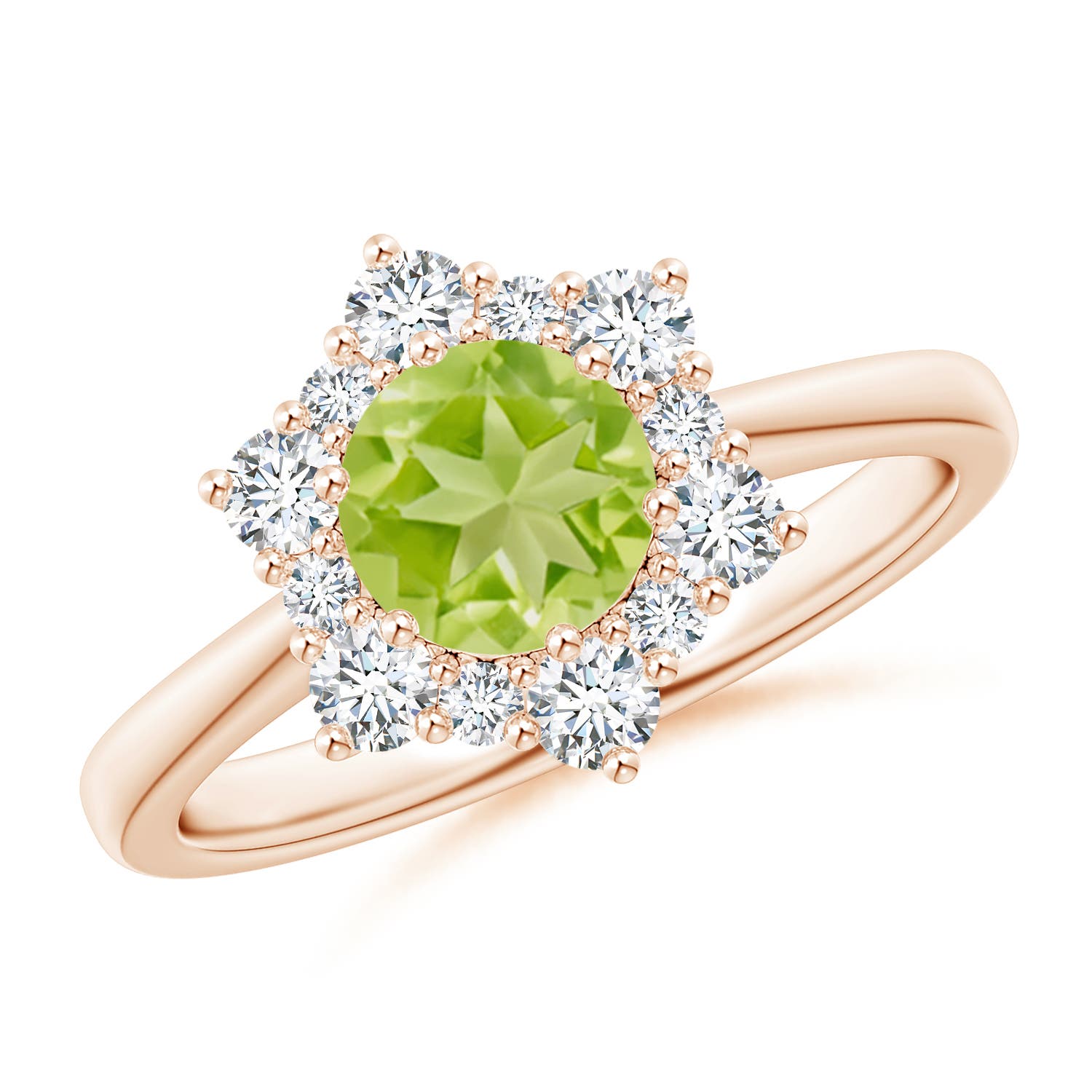 AA - Peridot / 1.47 CT / 14 KT Rose Gold